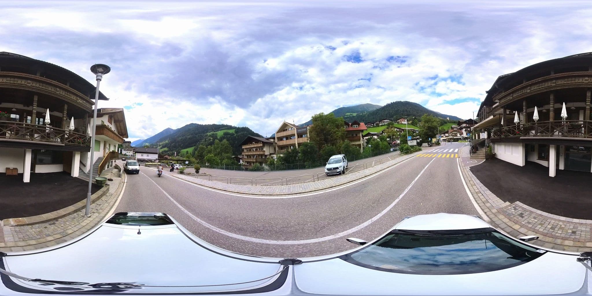 Street view near Hotel Tirolerhof, San Leonardo in Passiria — © osmplus_org (CC BY-SA · Mapillary)