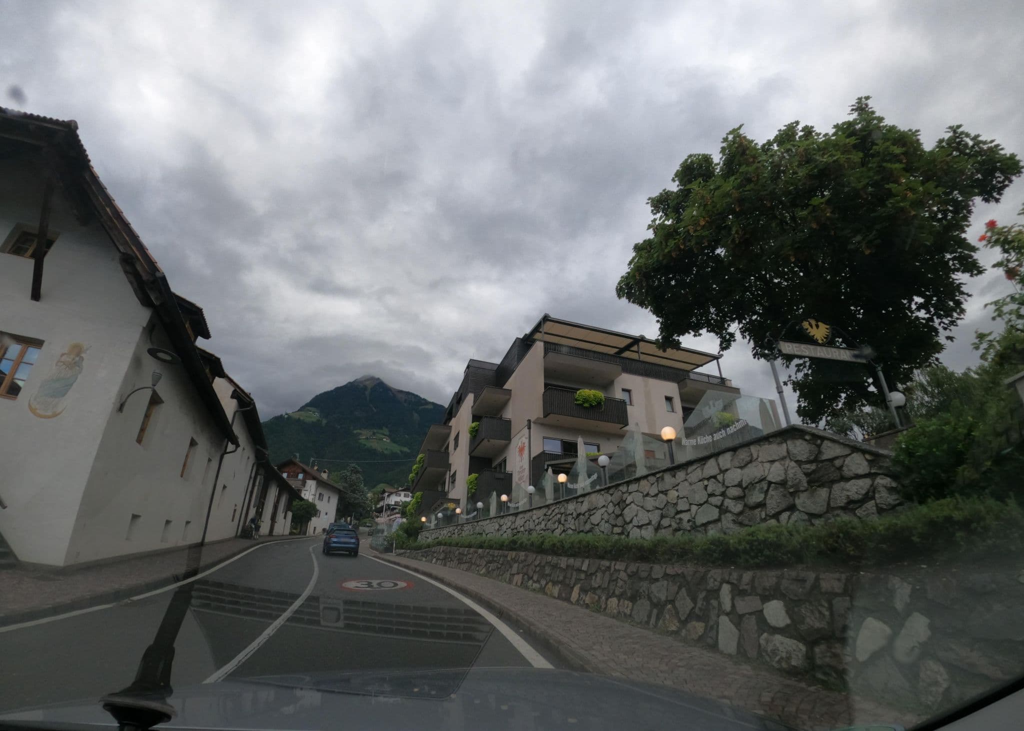 Street view near Hotel Patriarch, Tirolo