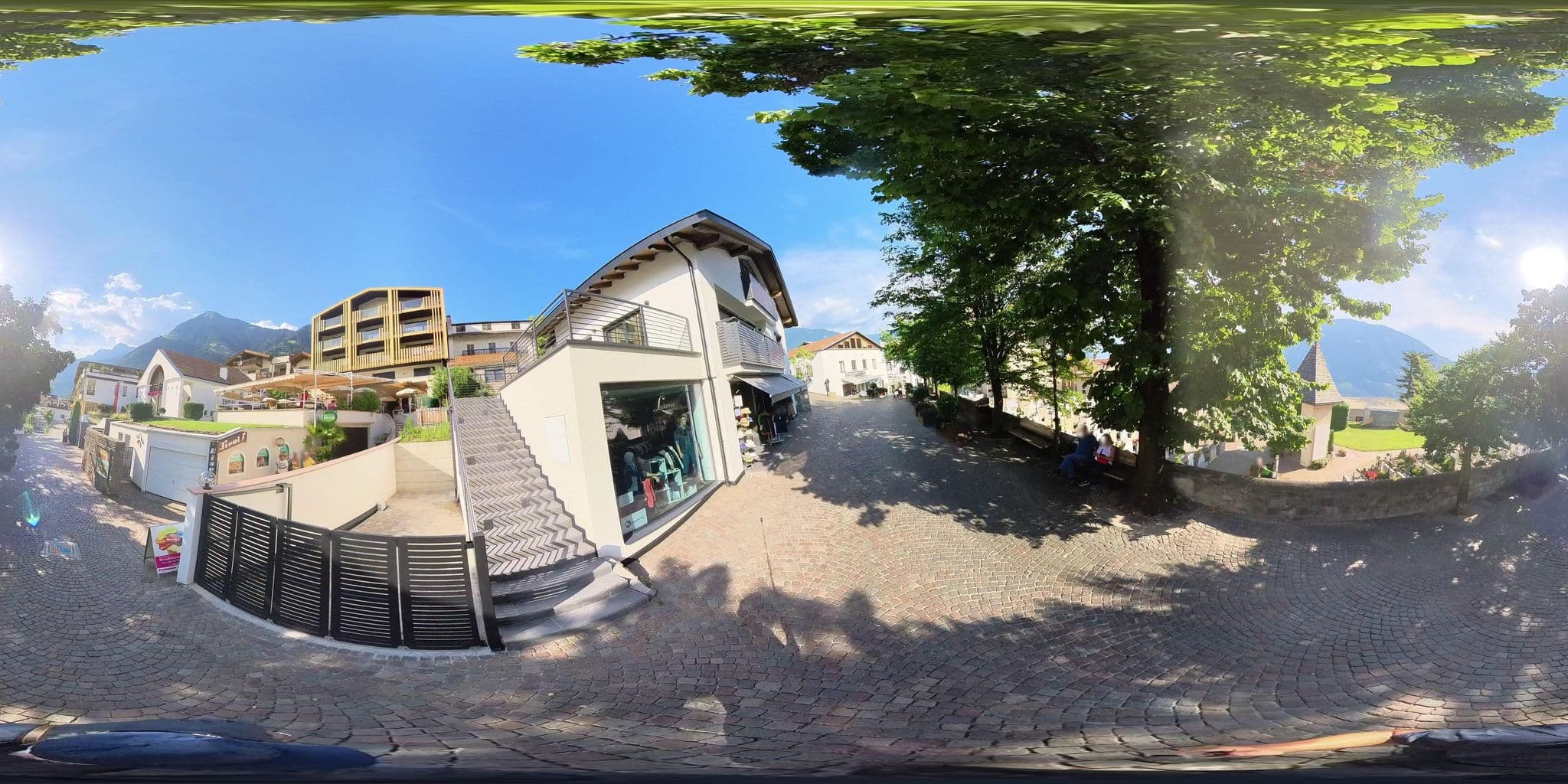 Street view near Hotel Tirol, Tirolo