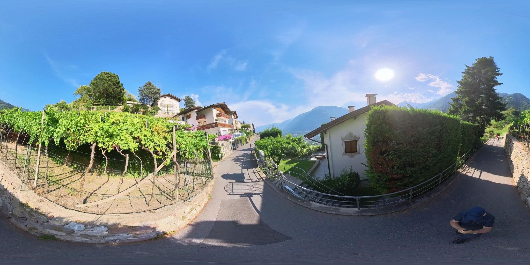 Street view near Villa Falkner, Tirolo
