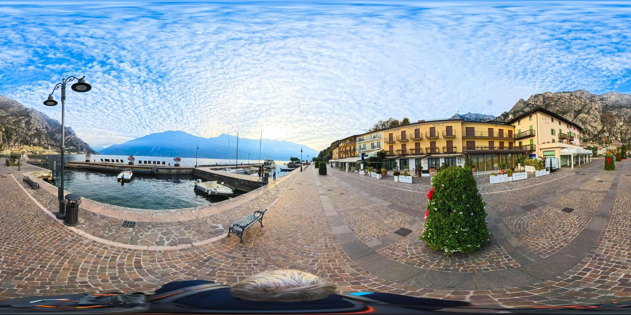 Street view near Hotel Sole, Limone sul Garda — © Hol_Ger (CC BY-SA · Mapillary)