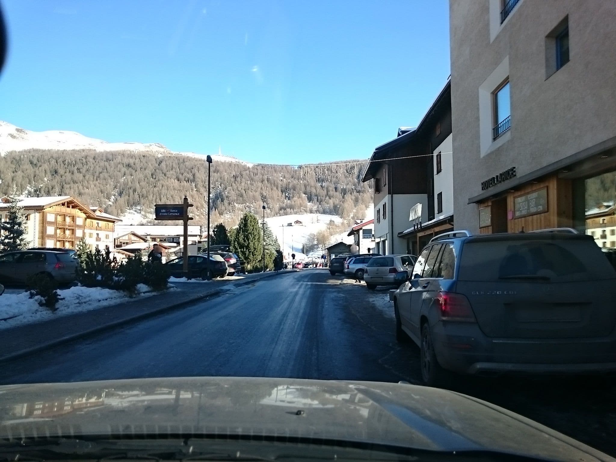 Street view near Hotel Larice, Livigno