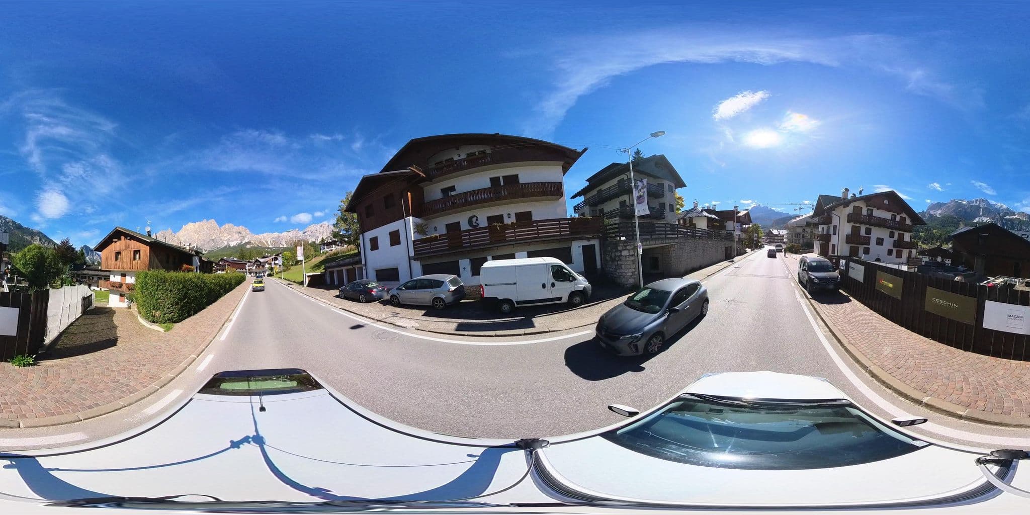 Street view near Hotel Natale, Cortina d'Ampezzo