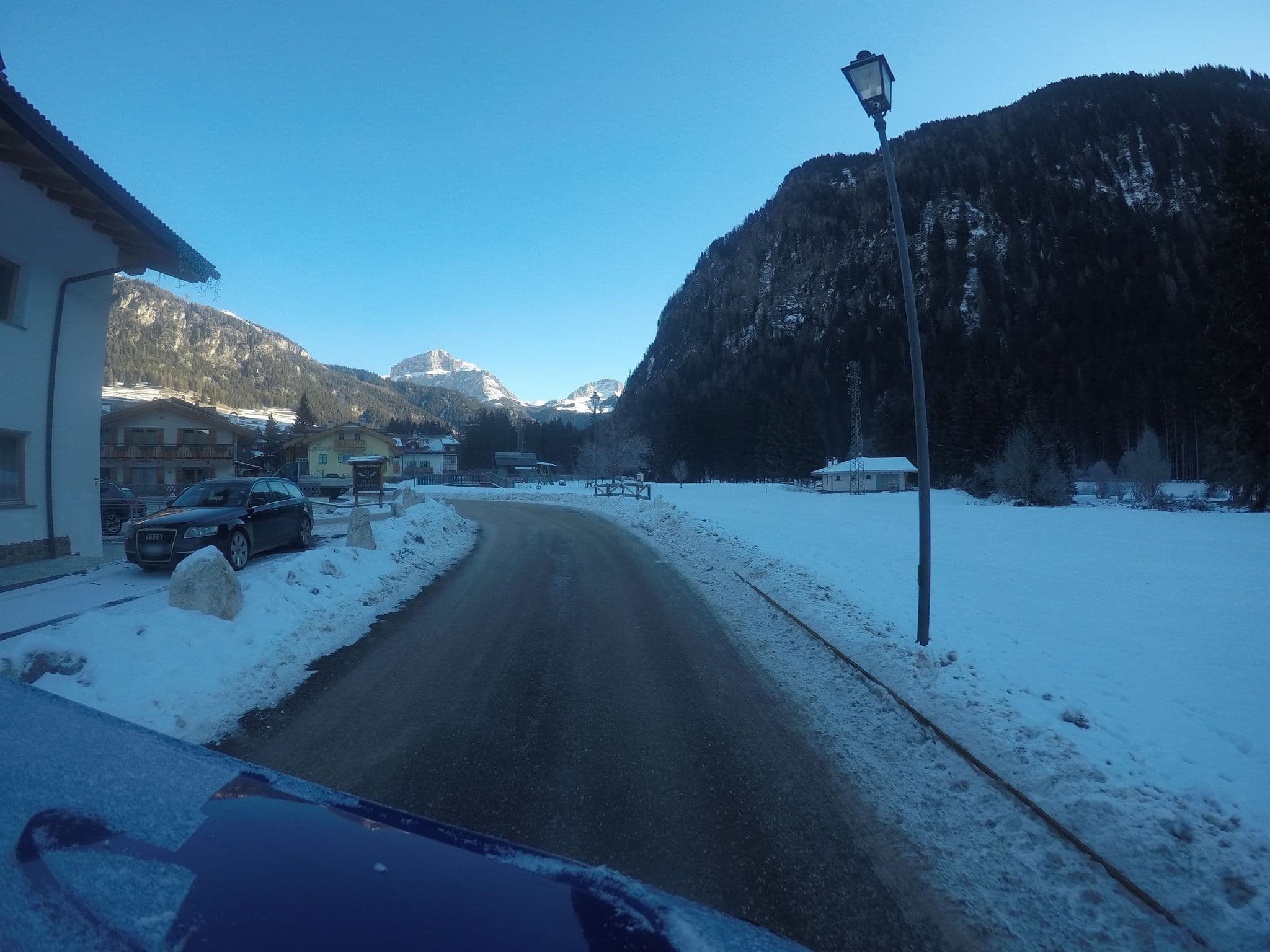 Street view near Golden Park Resort, Canazei