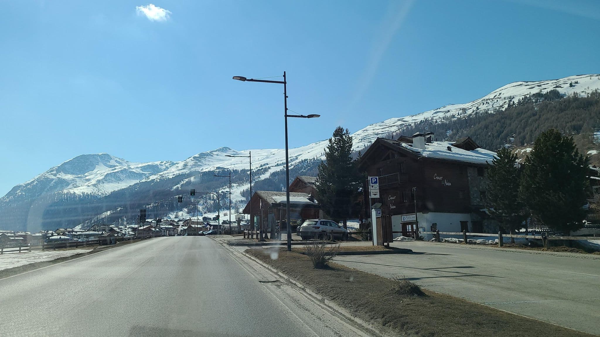 Street view near Cronox, Livigno