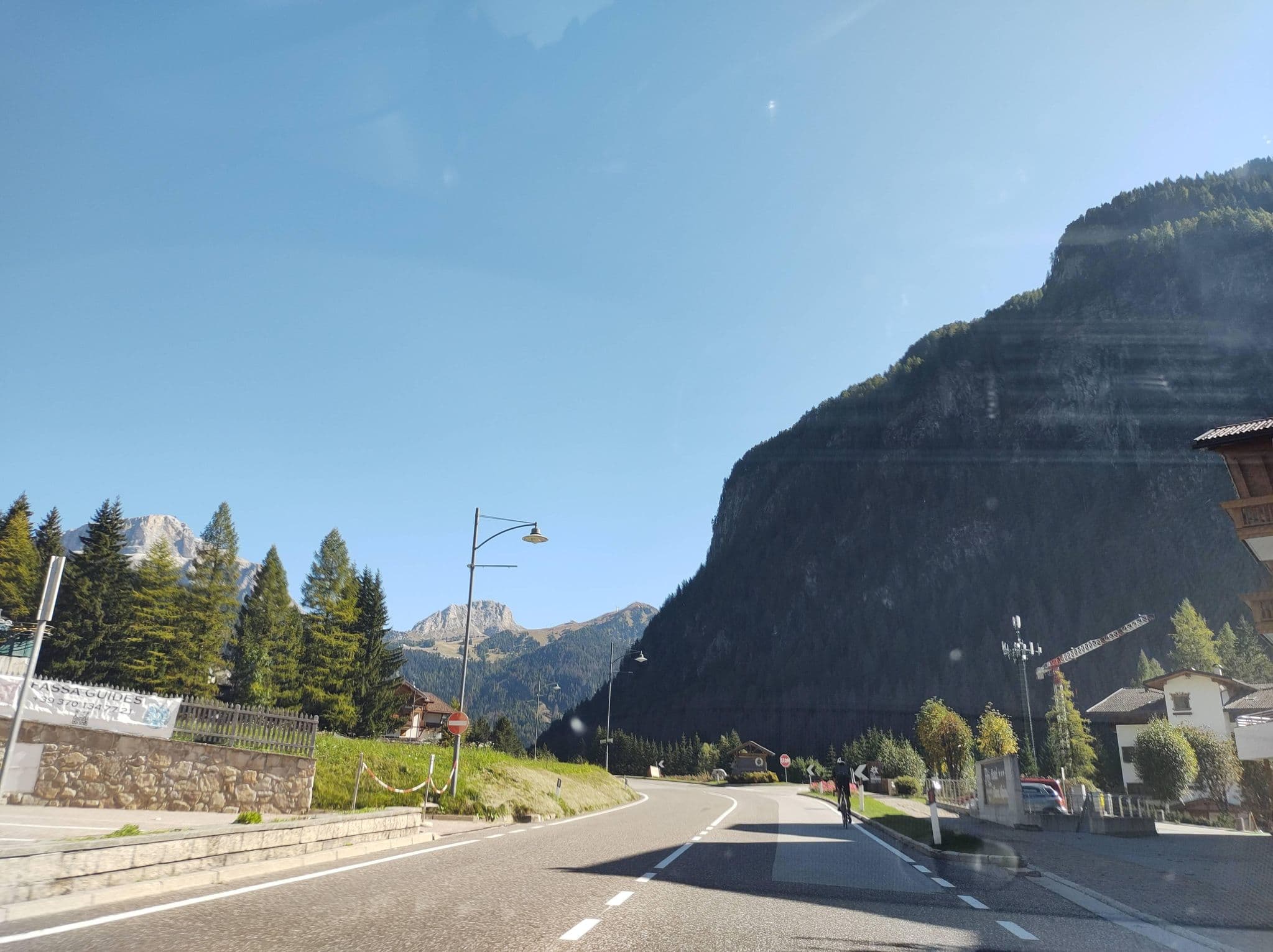 Street view near Hotel Christine, Canazei