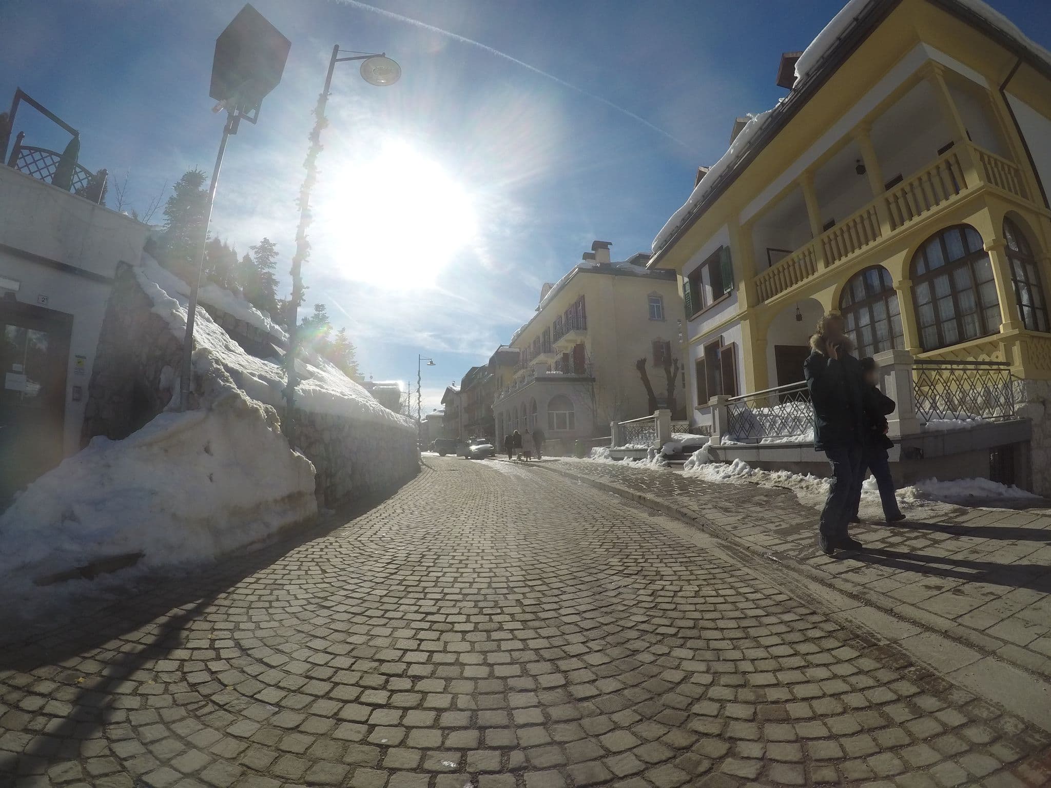 Street view near Villa Iris, Cortina d'Ampezzo