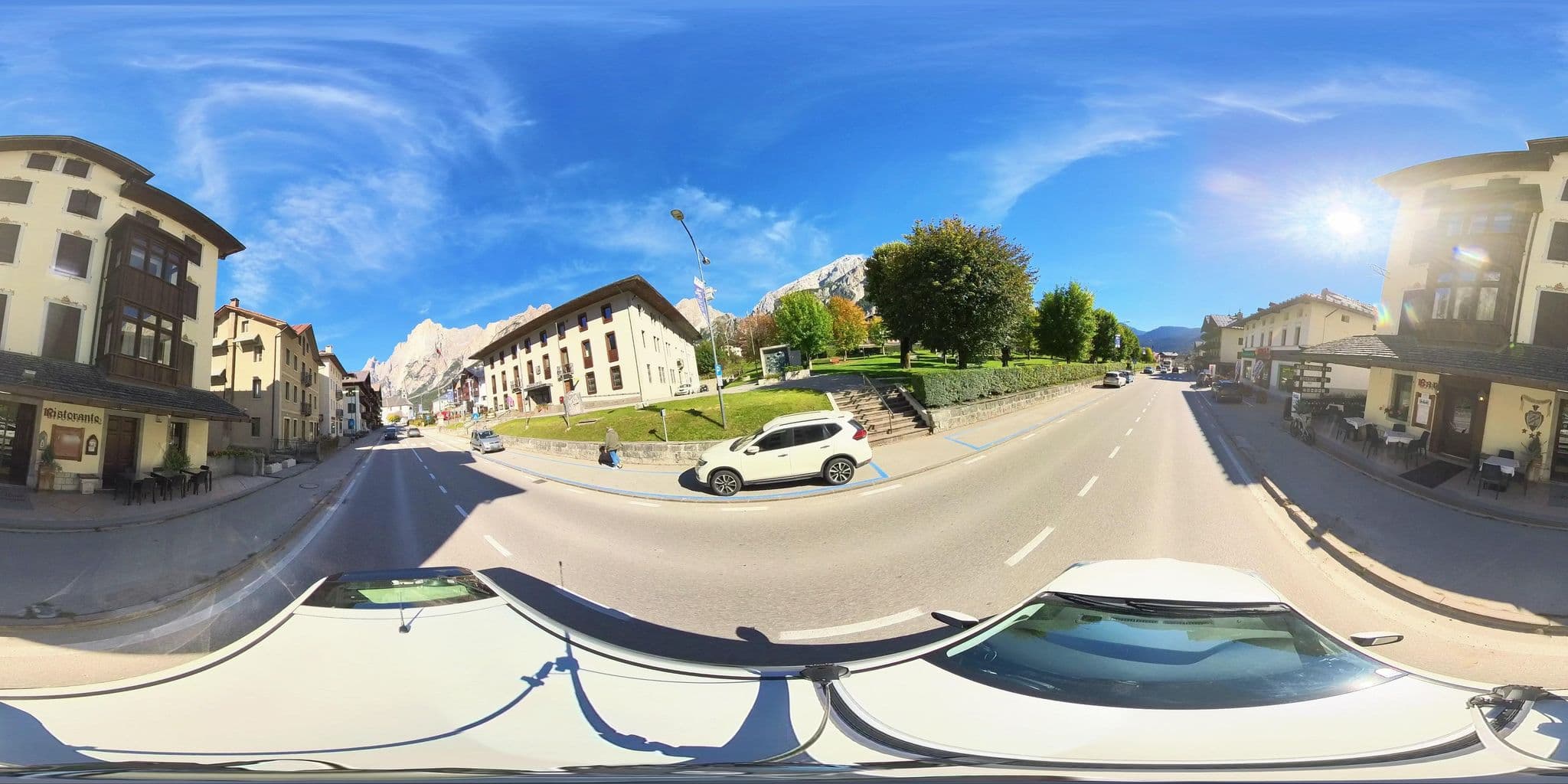 Street view near Albergo Alemagna, Cortina d'Ampezzo