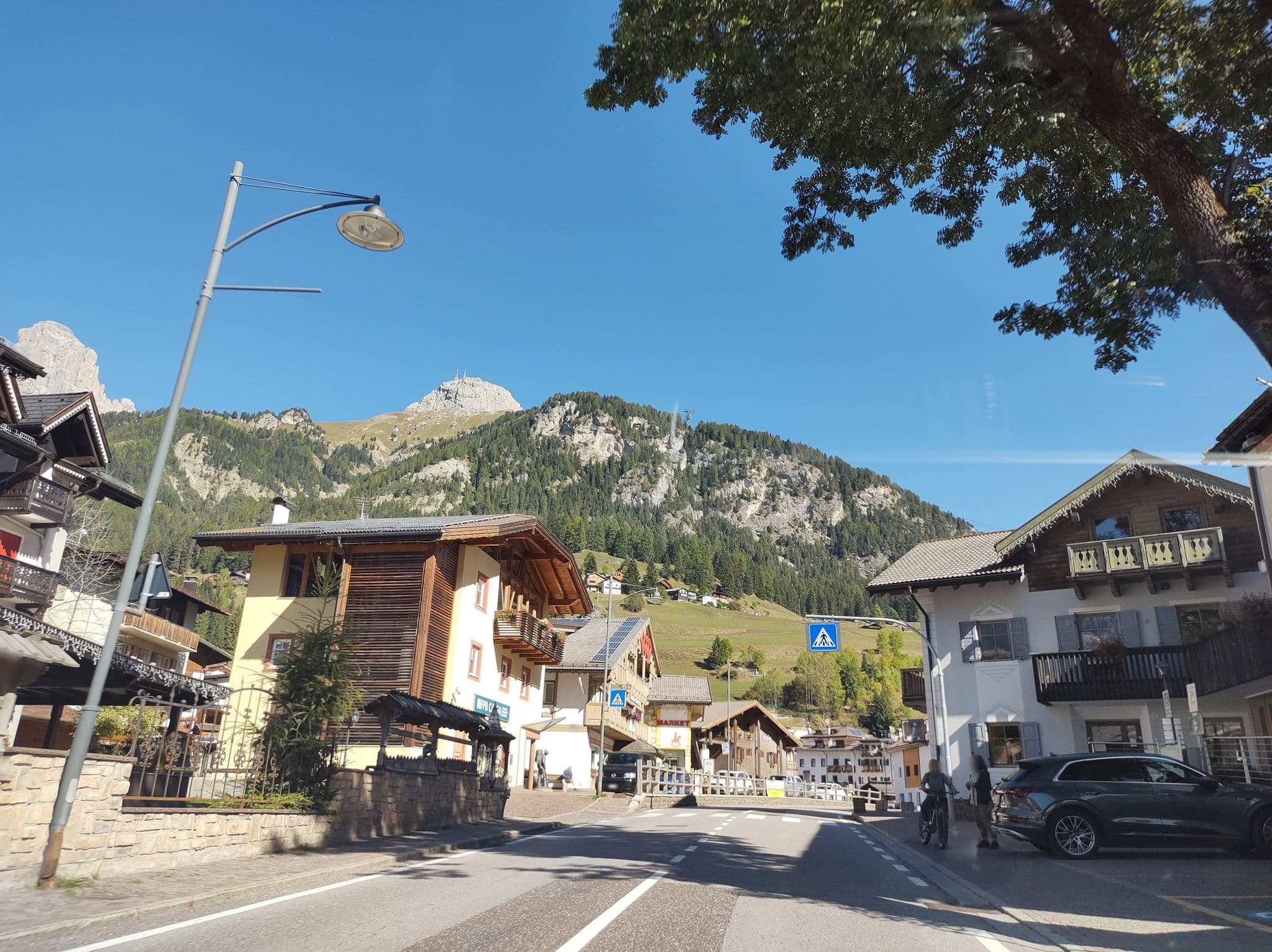 Street view near Villa Kofler, Canazei