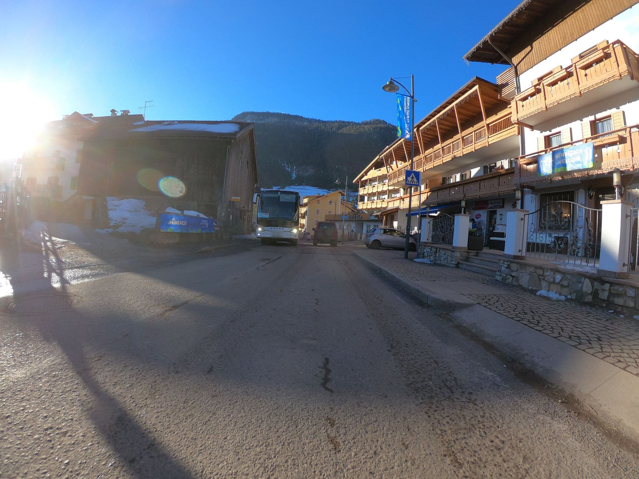 Street view near Hotel Laurino, Pozza di Fassa — © chrisbeddow (CC BY-SA · Mapillary)