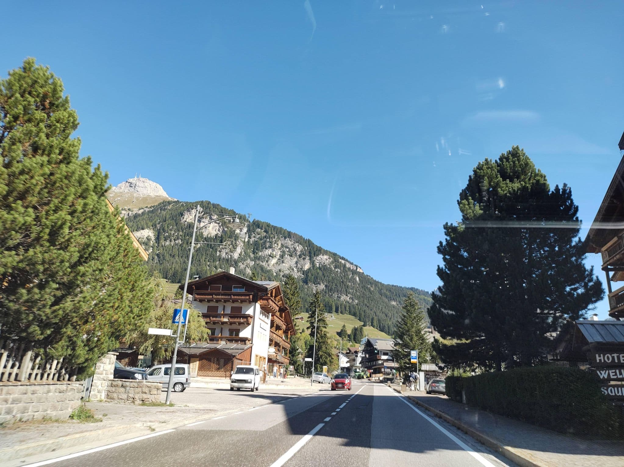 Street view near Hotel Salvan, Canazei