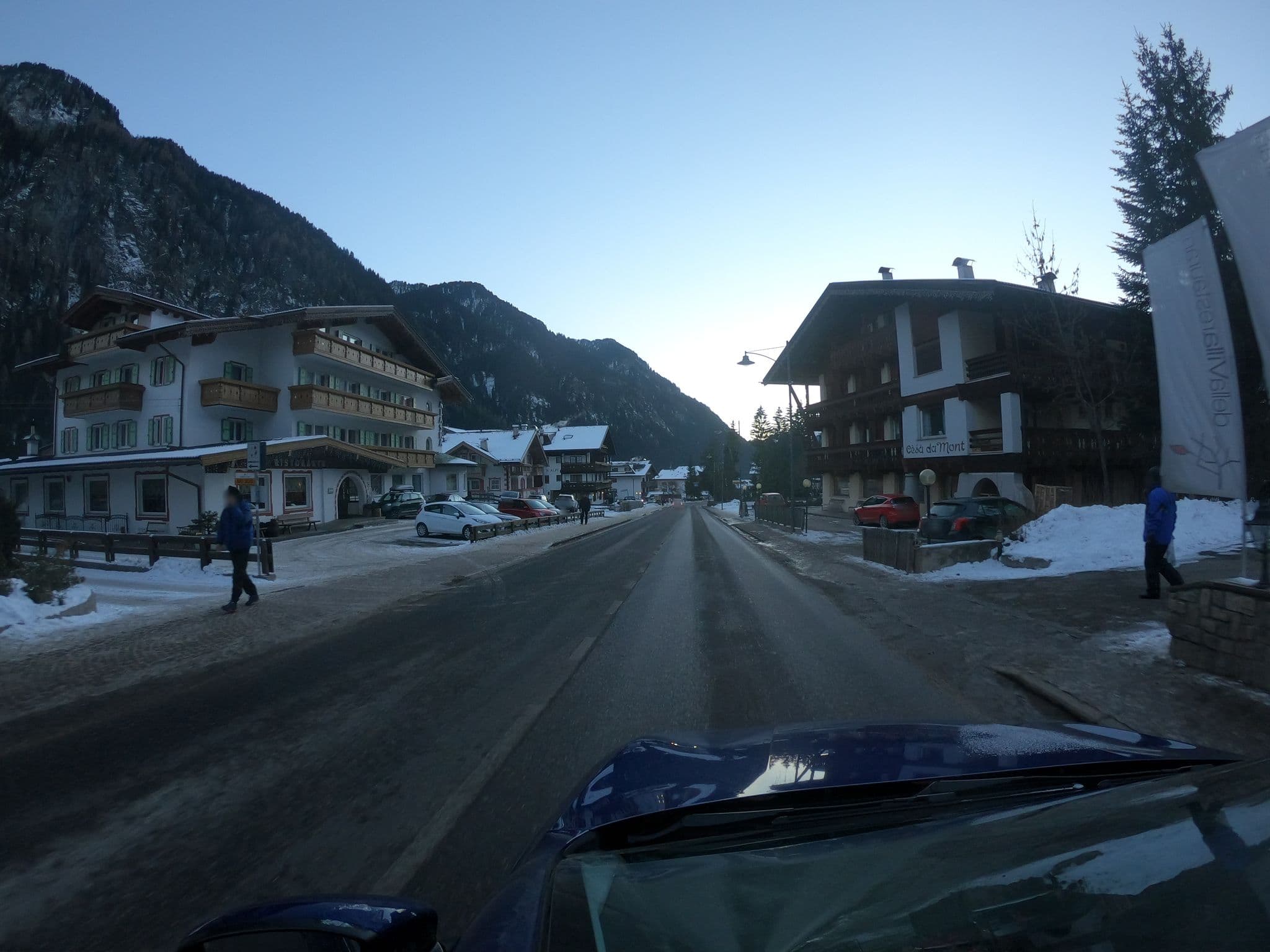 Street view near Hotel Alaska, Canazei