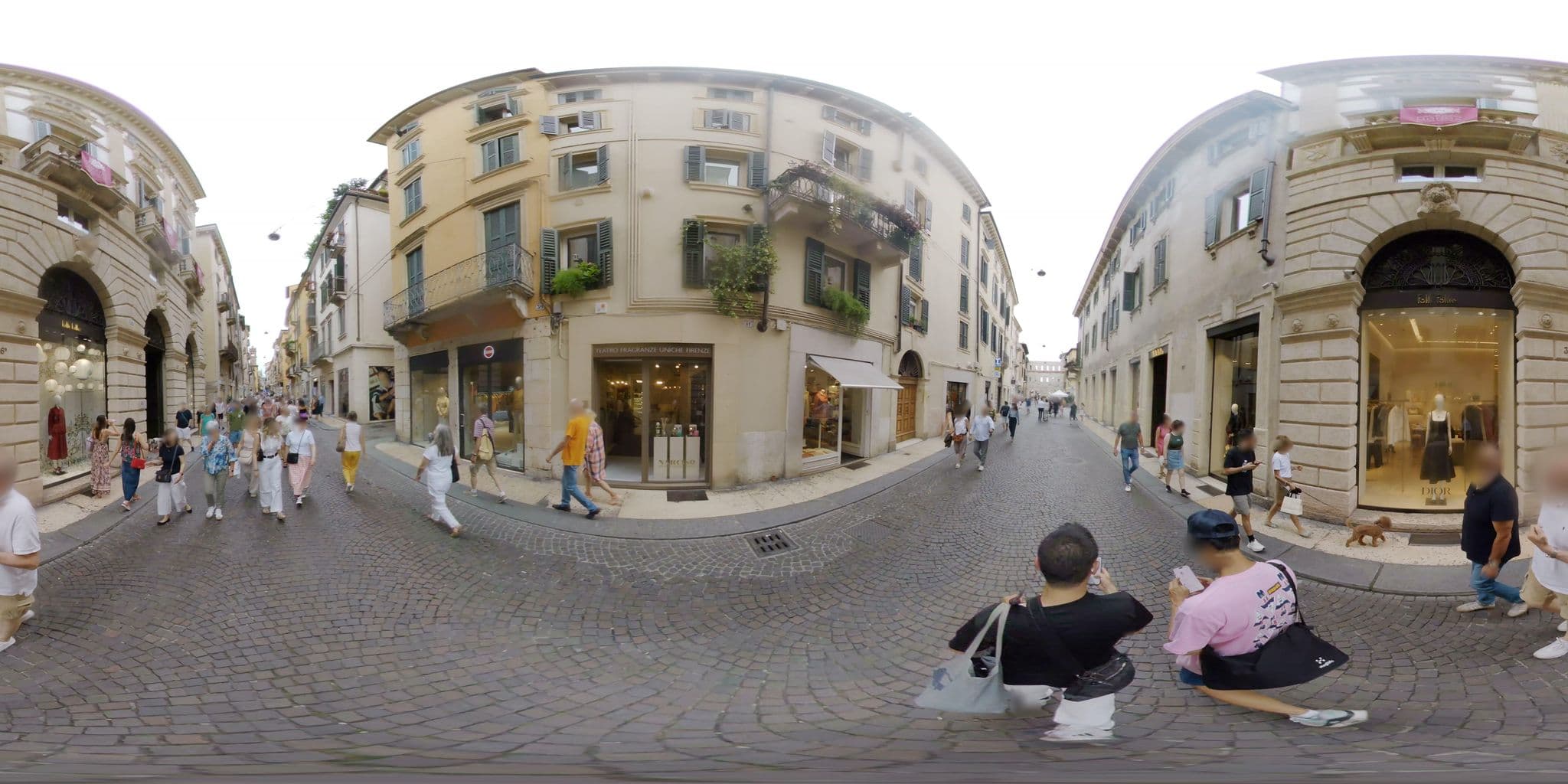Street view near Palazzo Monga, Verona