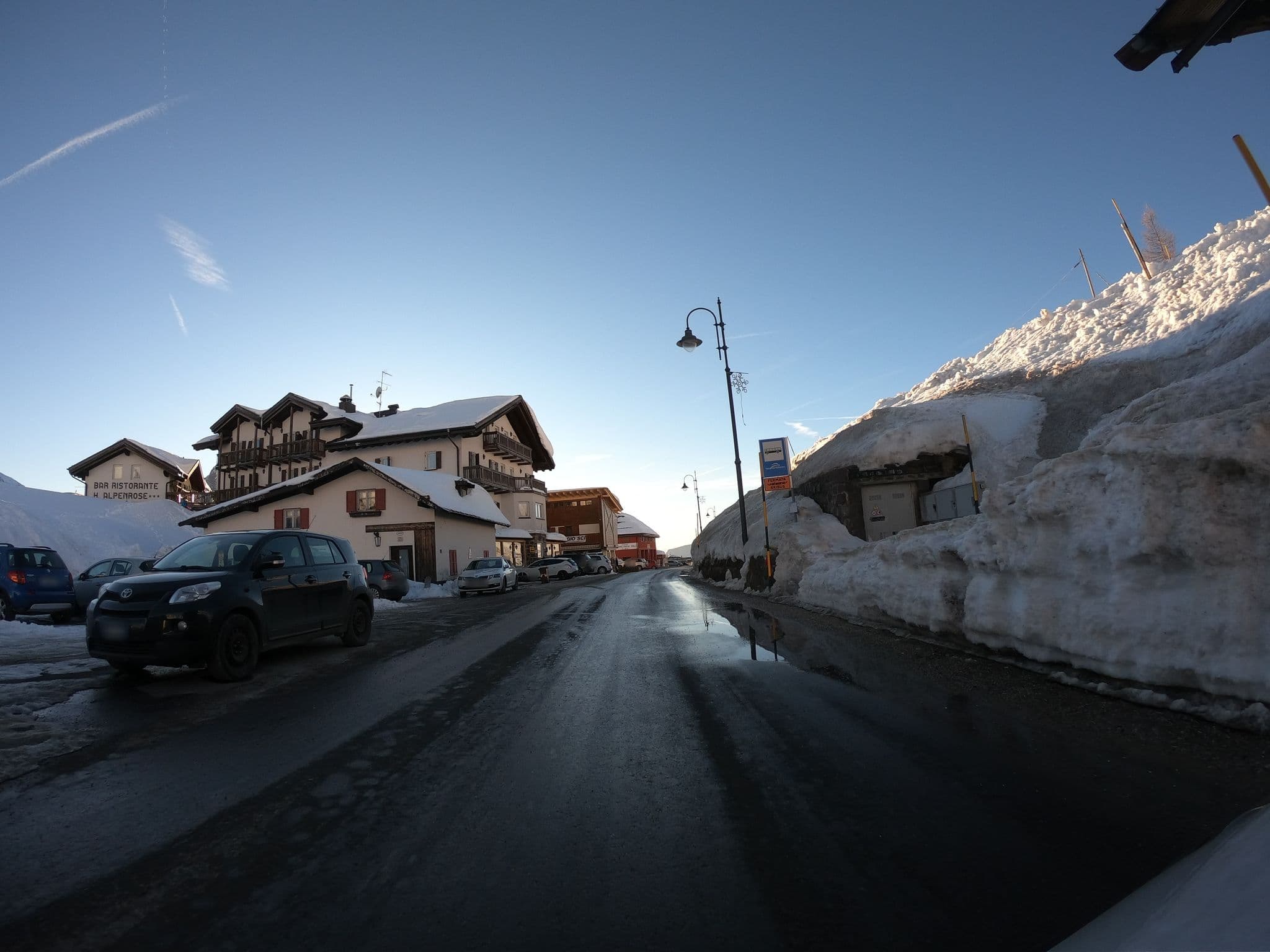 Street view near Hotel Alpenrose, Pie' Falcade — © chrisbeddow (CC BY-SA · Mapillary)