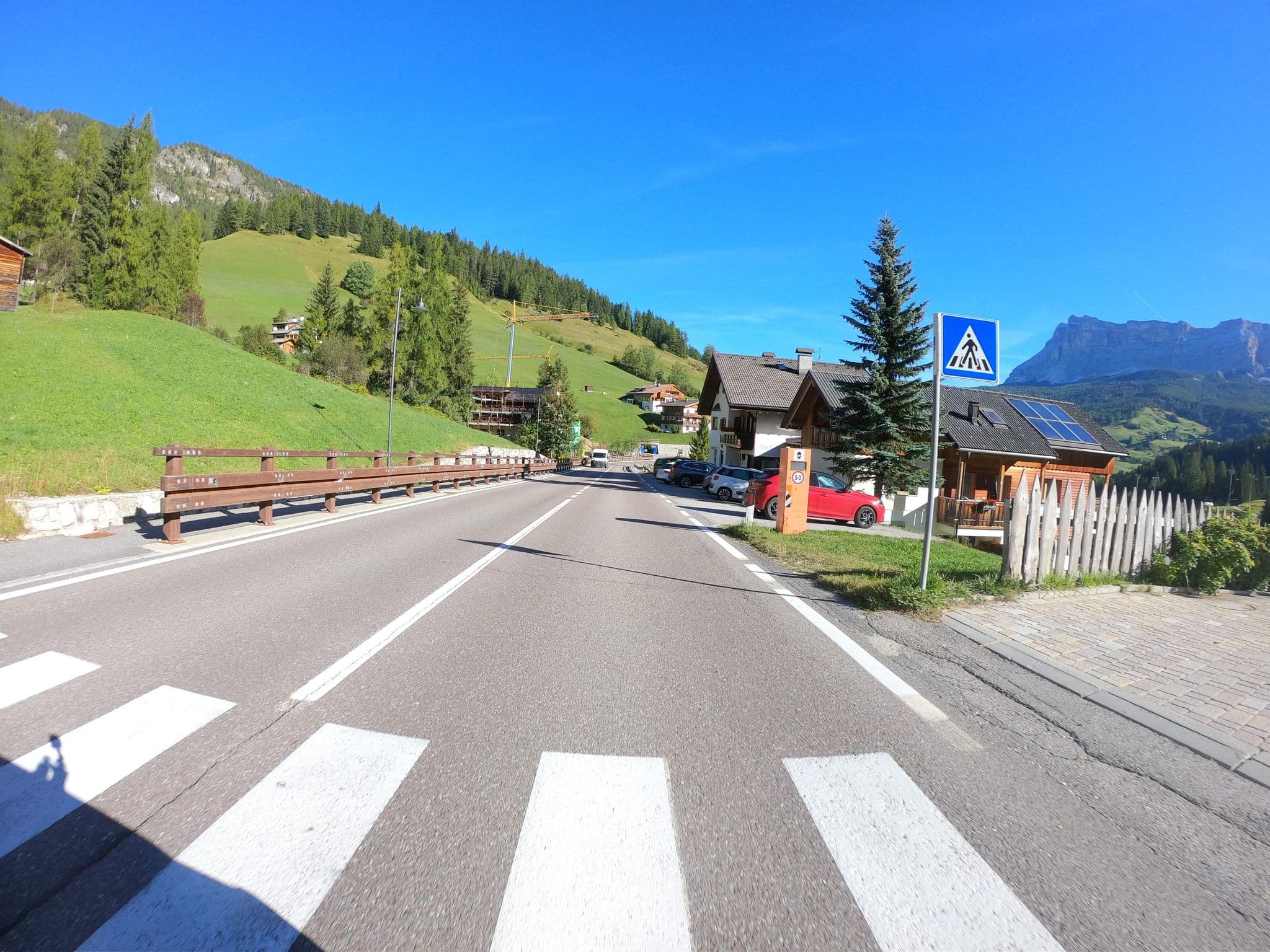 Street view near Ciasa Rosra, La Valle - Wengen