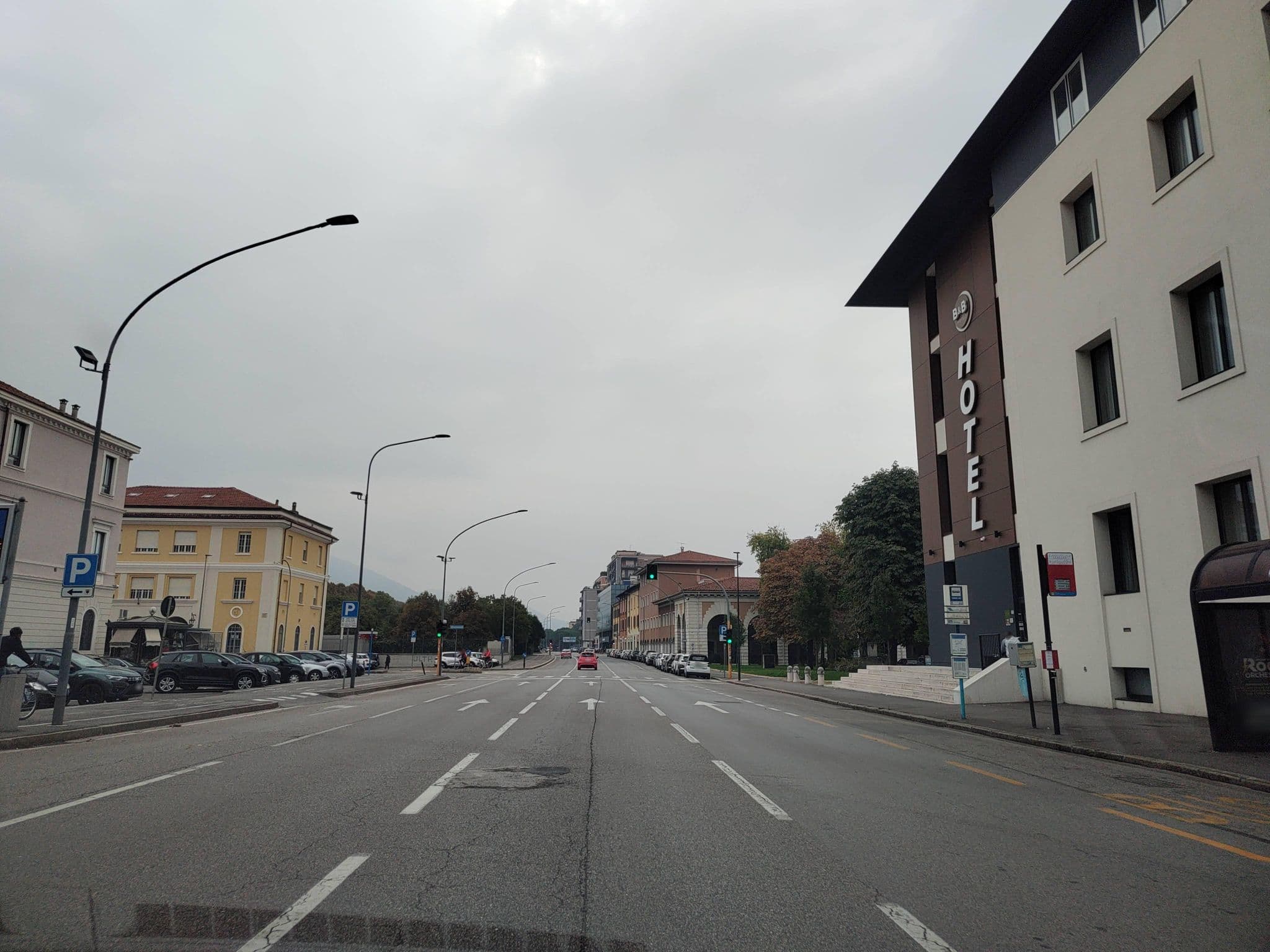Street view near B&B Hotel Brescia, Brescia — © lary_fede (CC BY-SA · Mapillary)
