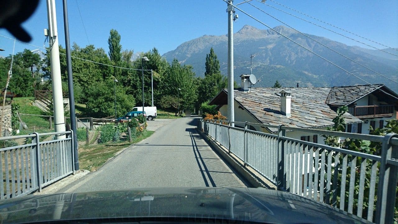 Street view near Hirondelle Locanda, Aosta — © voschix (CC BY-SA · Mapillary)
