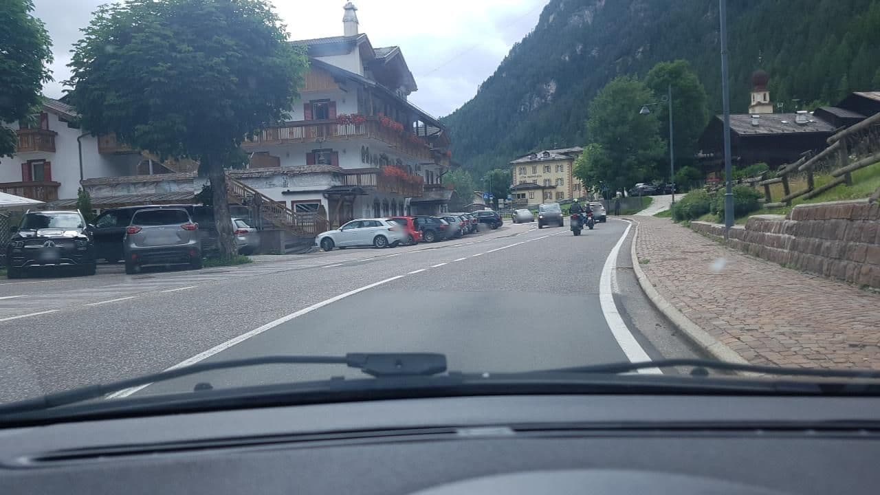 Street view near Hotel Bernard, Canazei