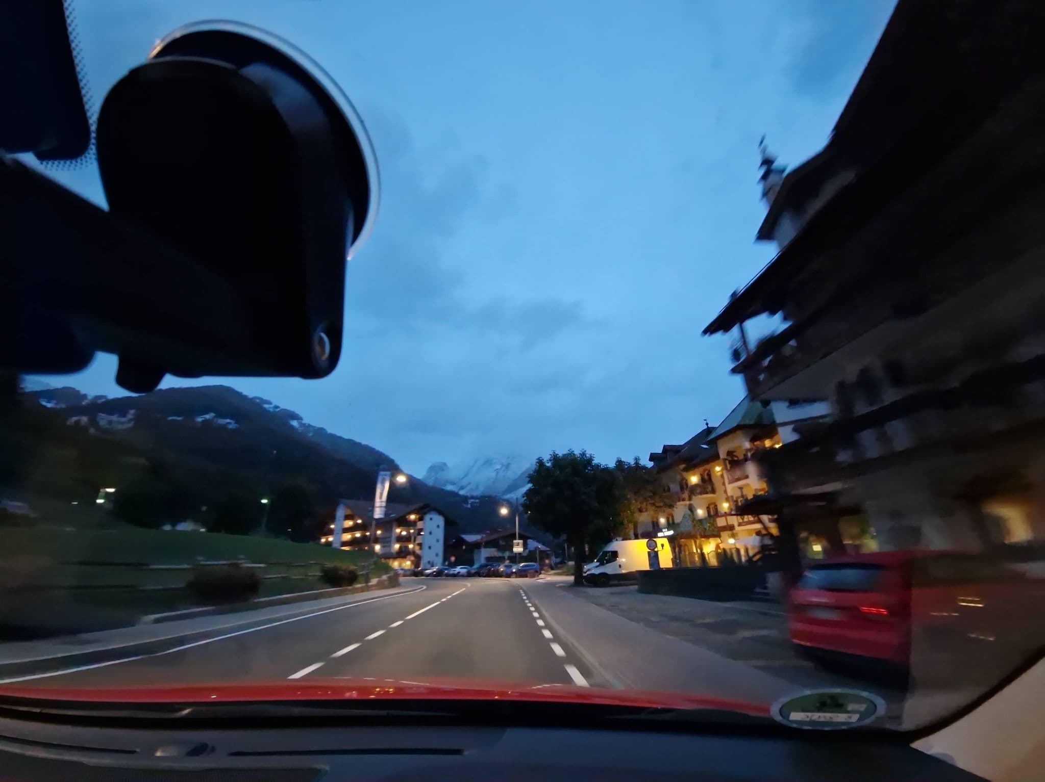Street view near Hotel Andreas, Canazei