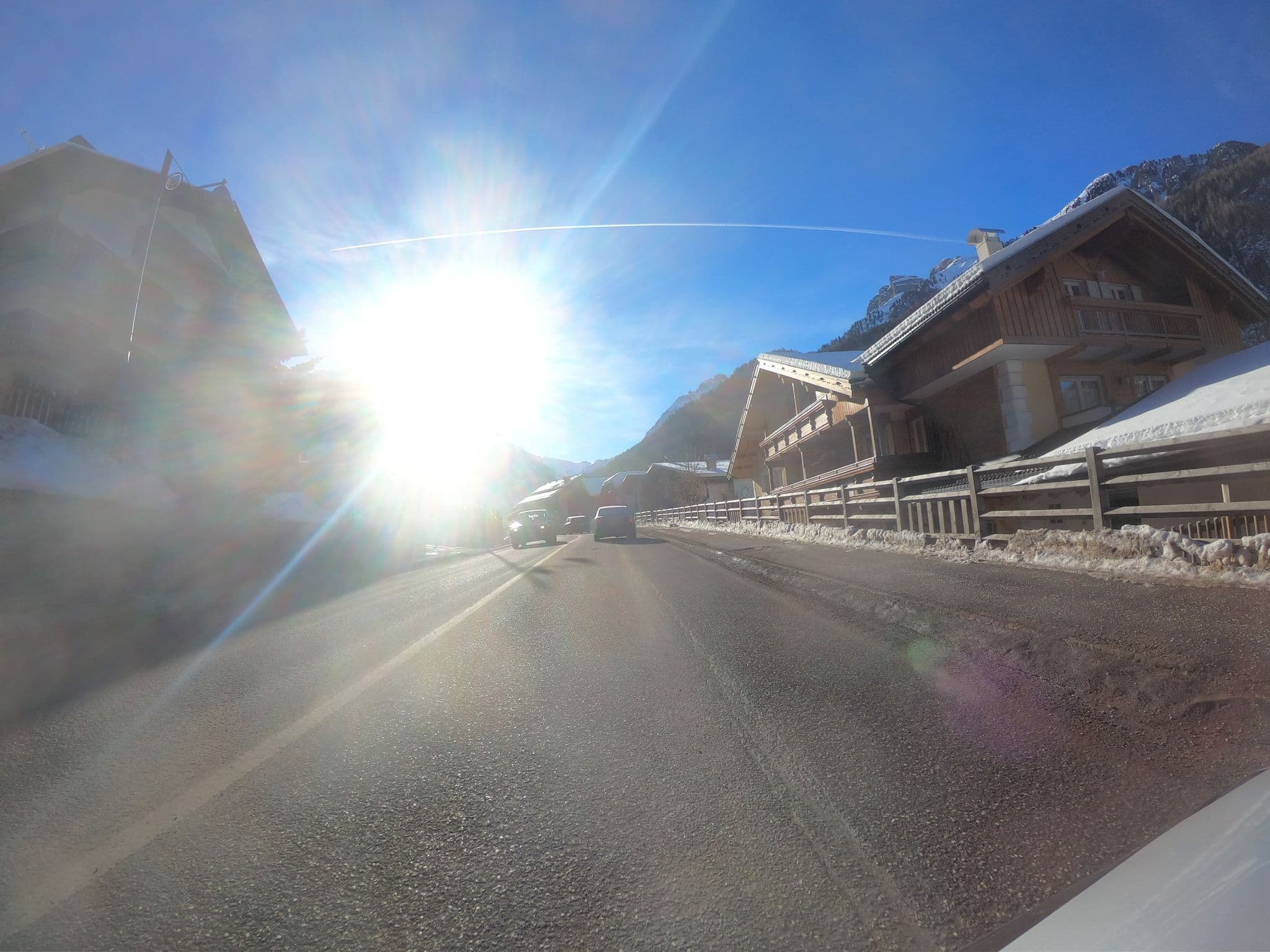Street view near Piccolo Hotel, Canazei