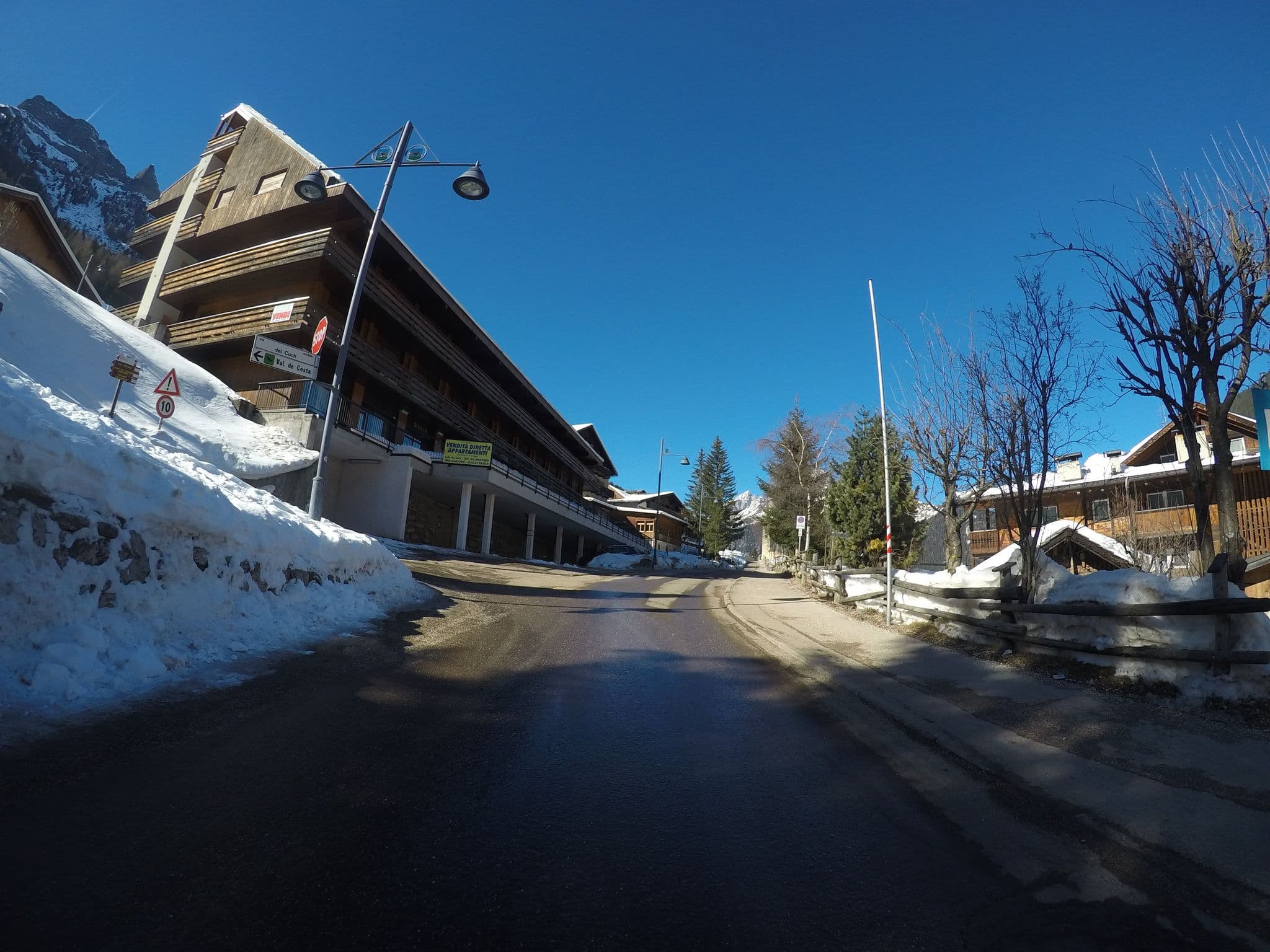 Street view near Hotel Alpe, Canazei