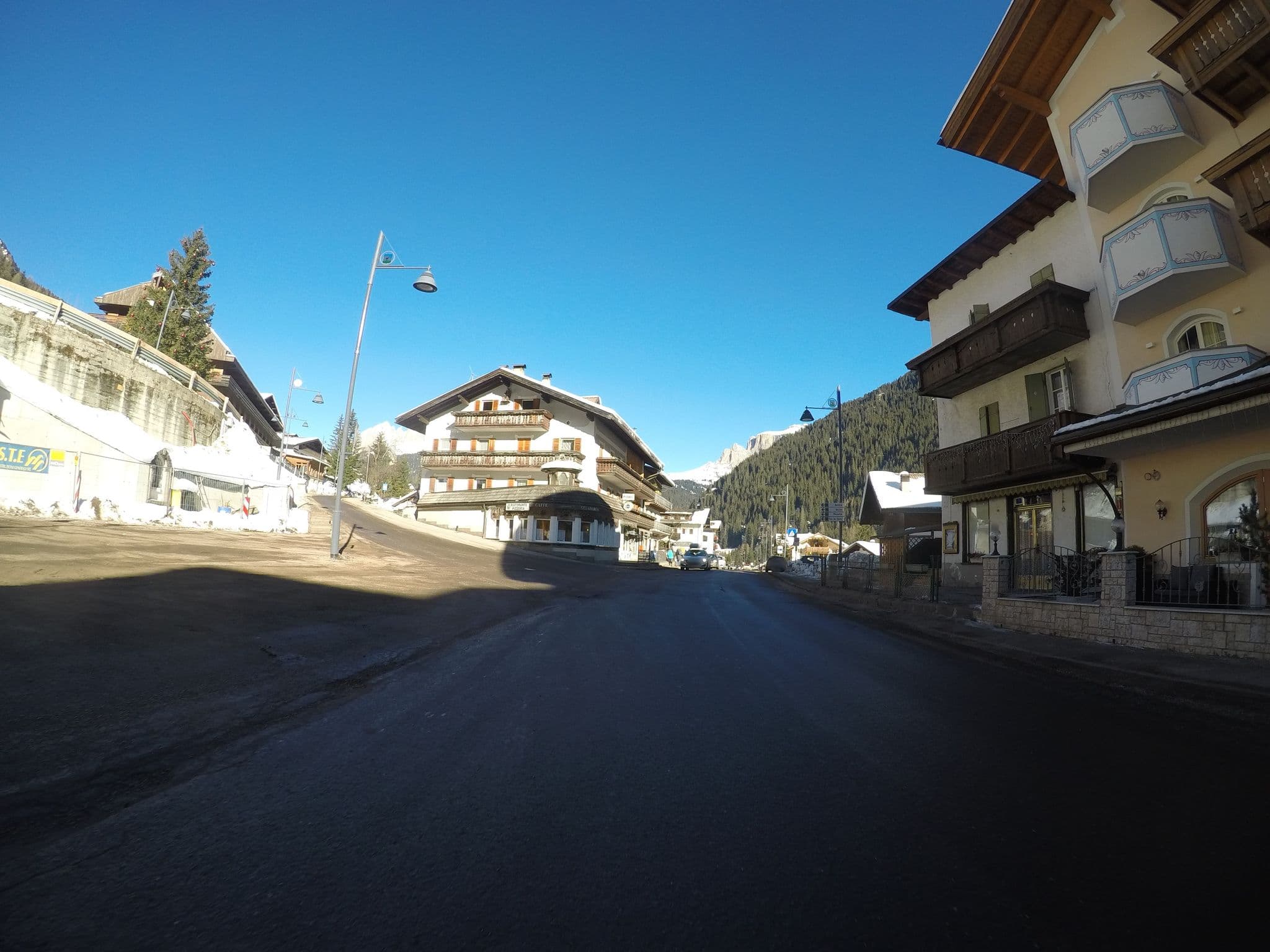 Street view near Hotel Alba, Canazei