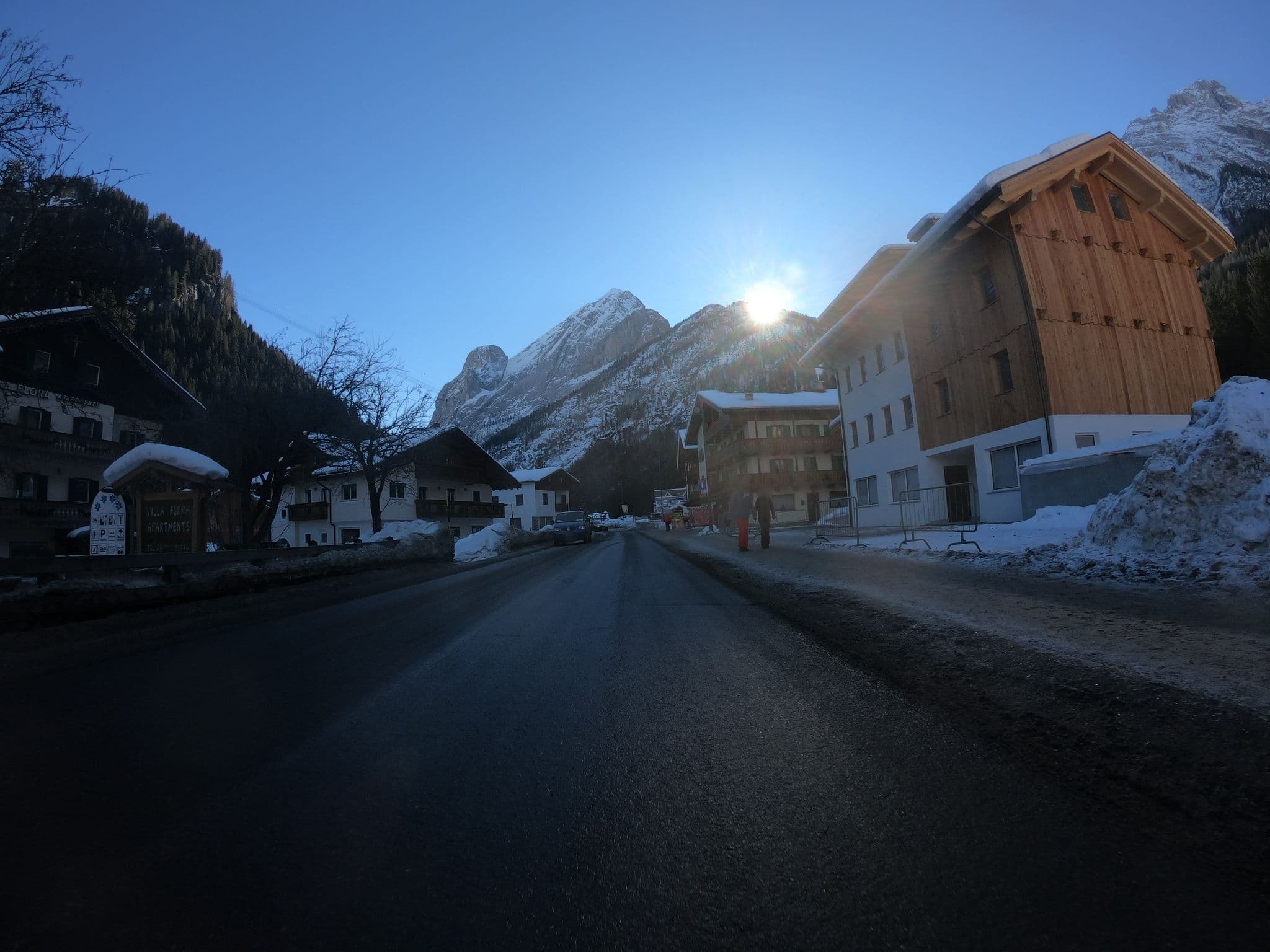 Street view near Garnì Claudia, Canazei