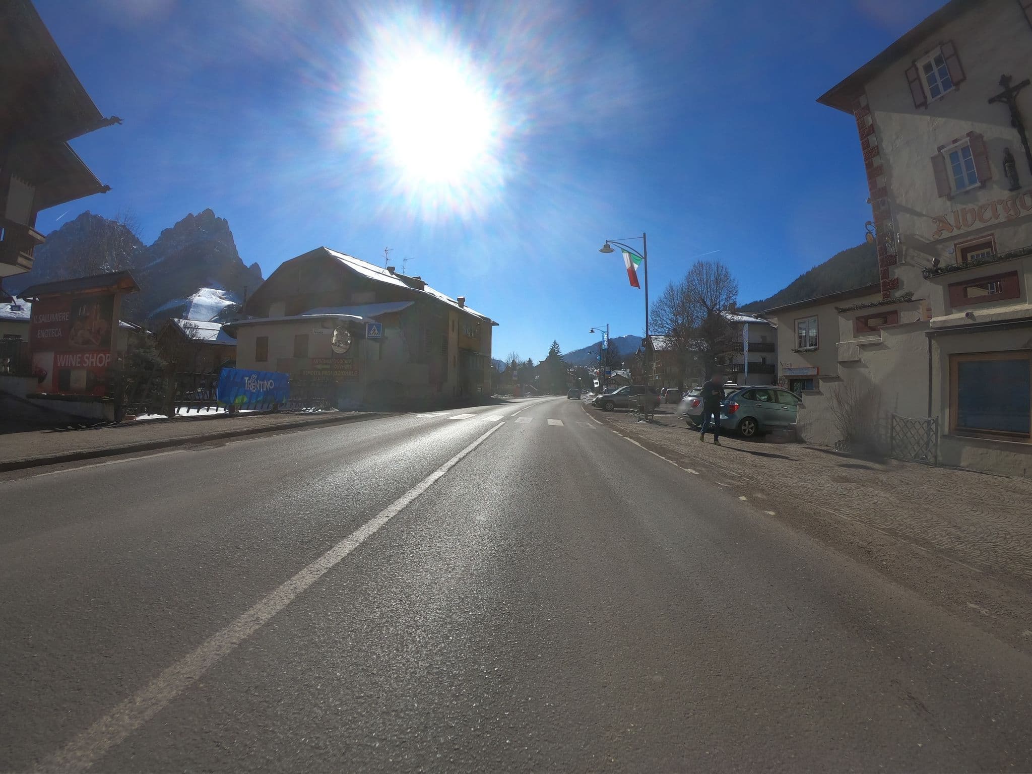 Street view near Albergo Rizzi, Pozza di Fassa — © chrisbeddow (CC BY-SA · Mapillary)