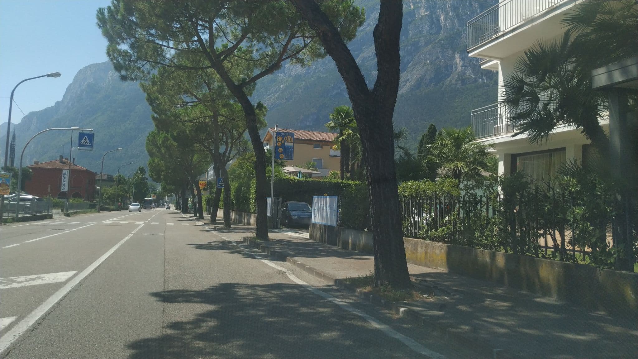 Street view near Hotel Bristol, Riva del Garda