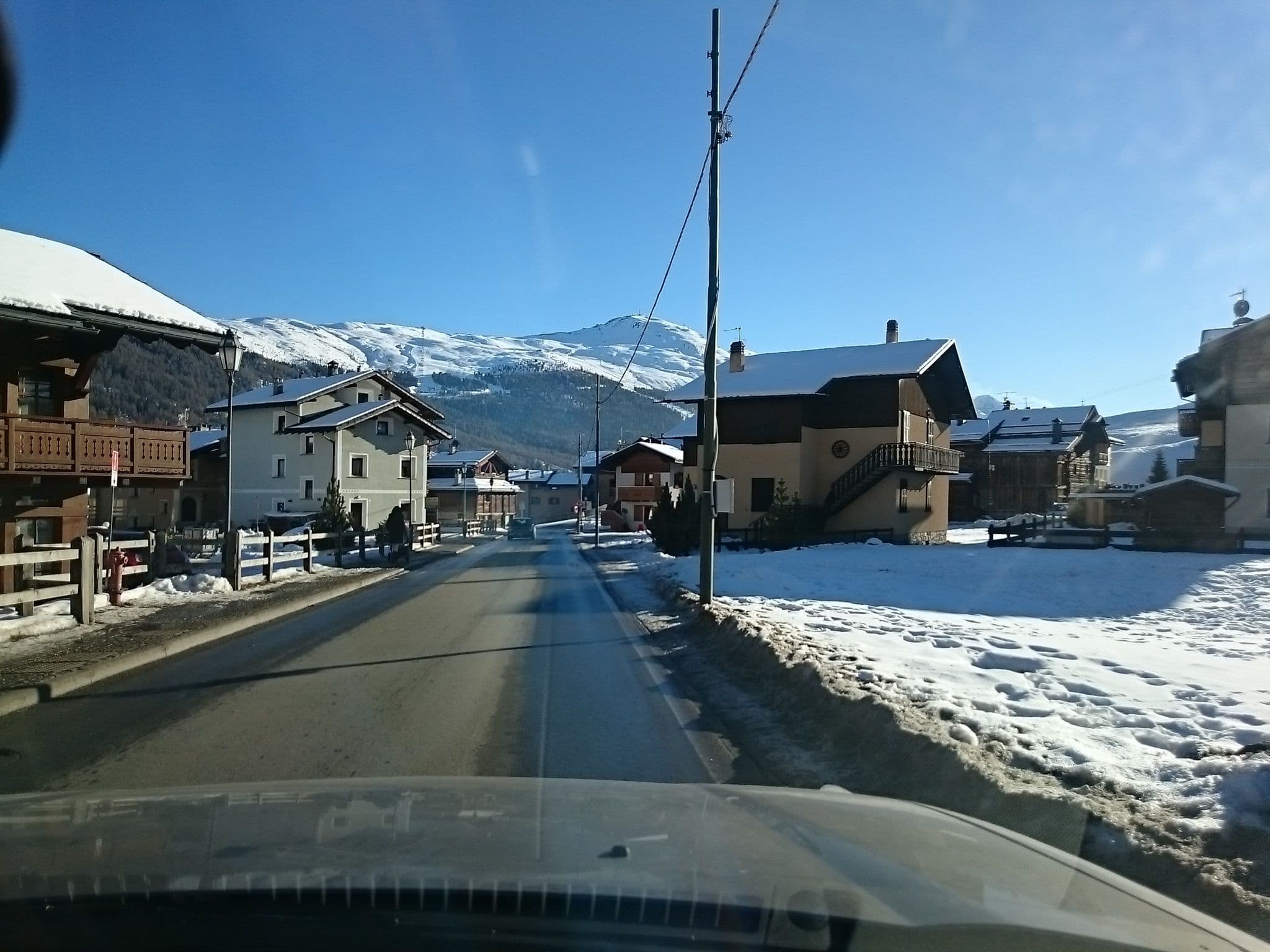 Street view near Chalet Molin, Livigno