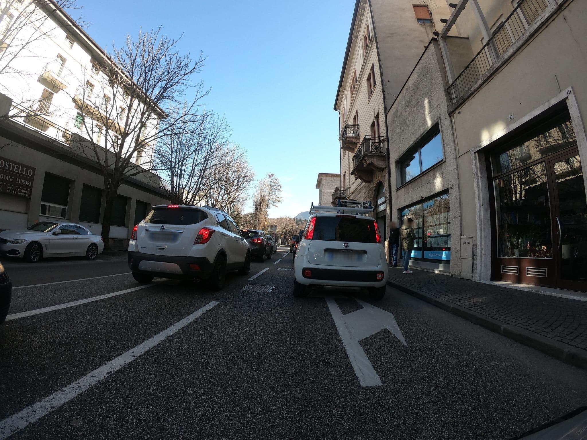 Street view near Giovane Europa, Trento — © chrisbeddow (CC BY-SA · Mapillary)