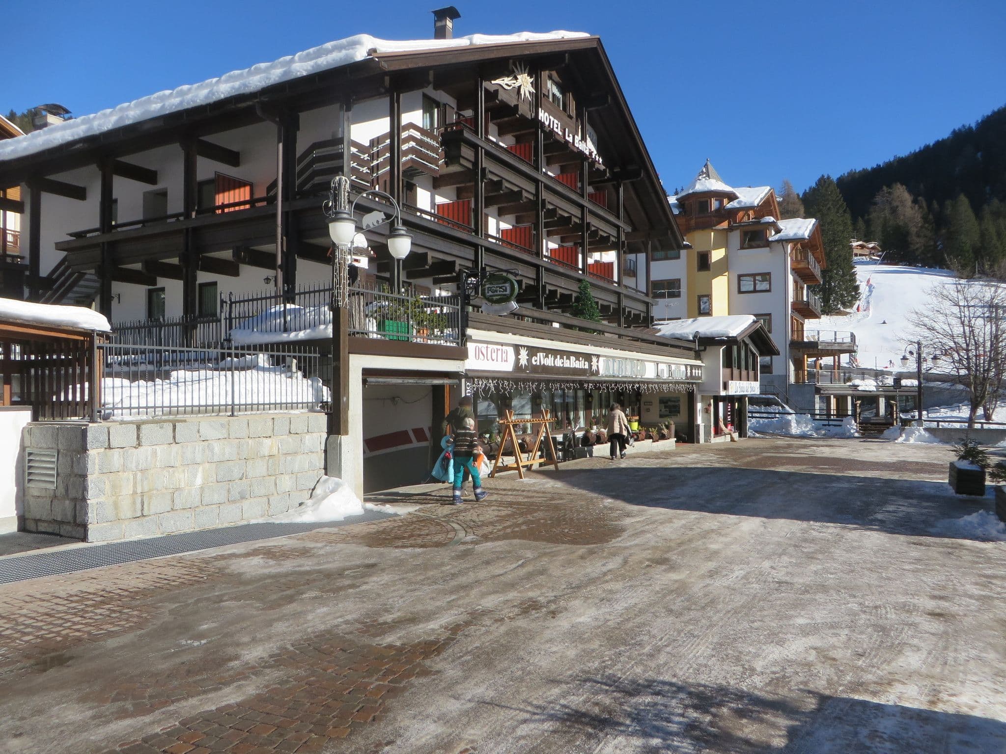 Street view near La Baita, Pinzolo