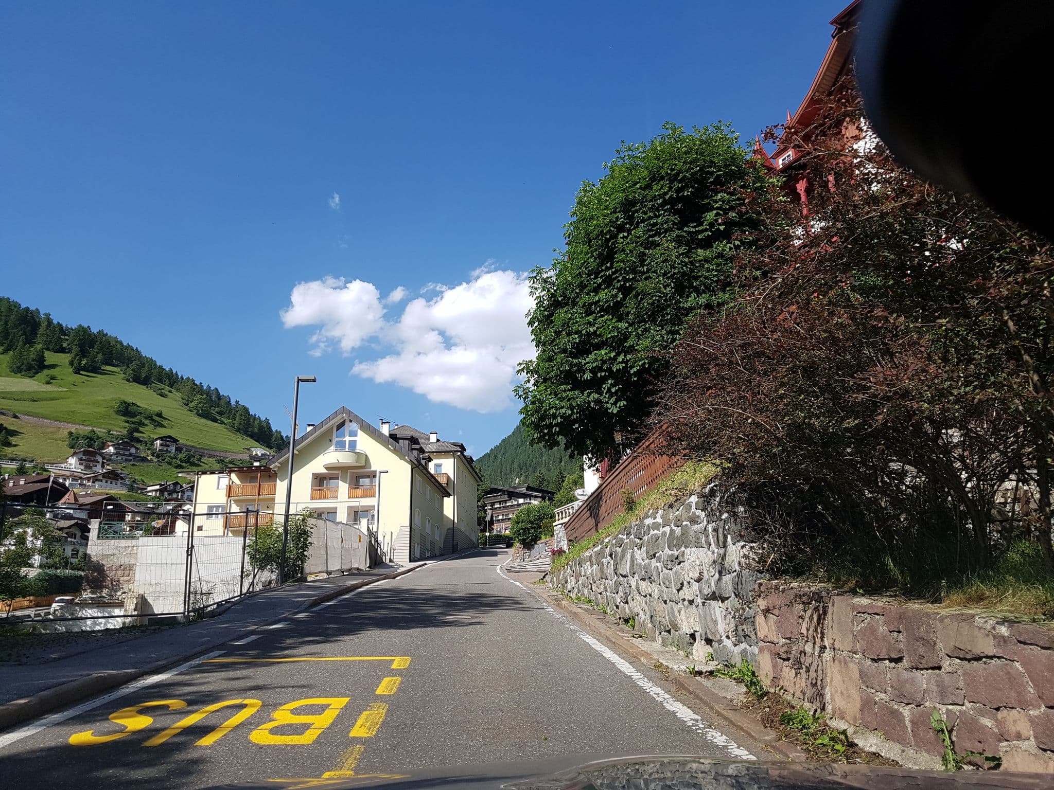 Street view near Wolkenstein, Santa Cristina Valgardena — © dsmm (CC BY-SA · Mapillary)