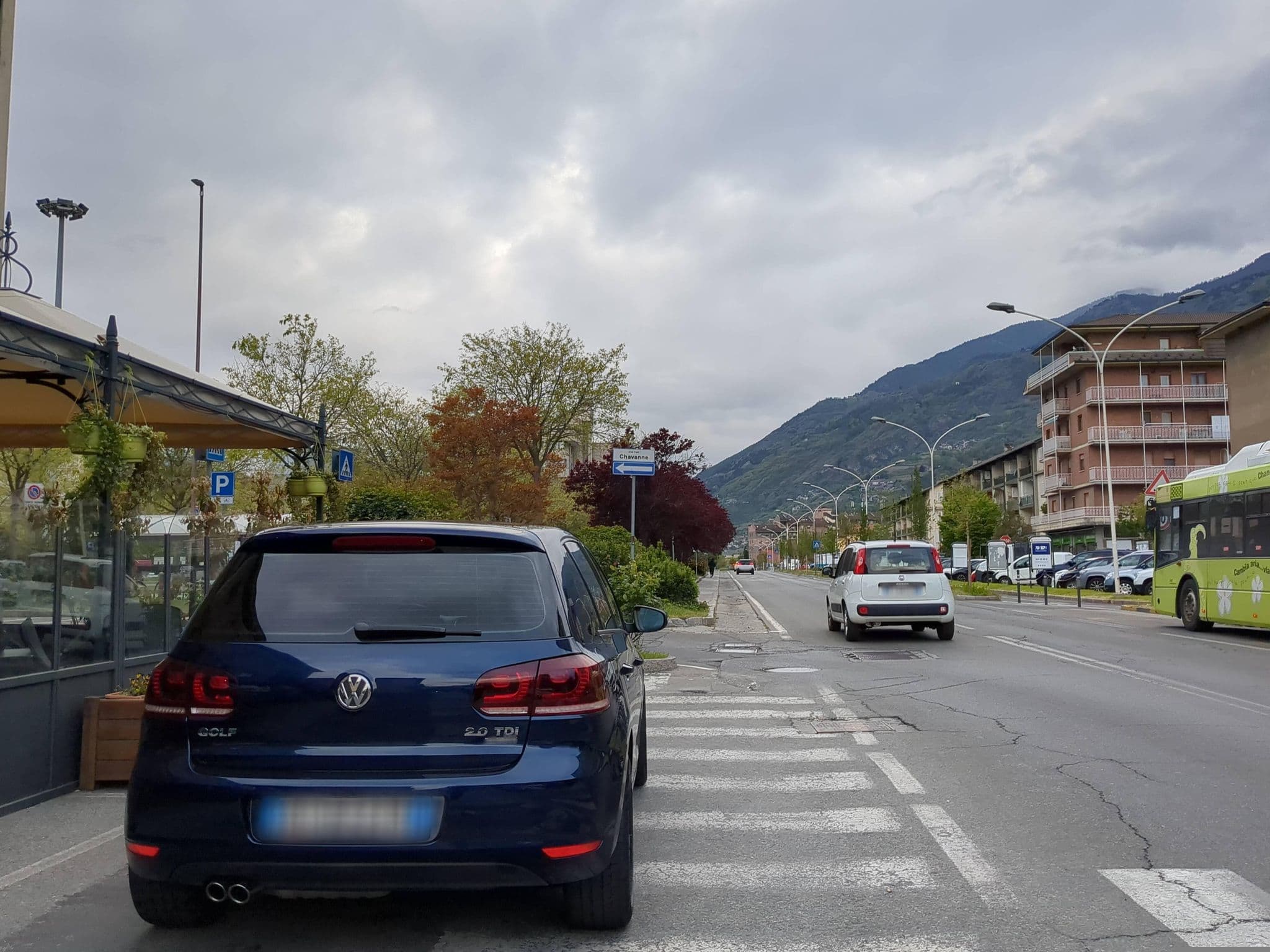 Street view near Norden Palace, Aosta — © jacopofar (CC BY-SA · Mapillary)