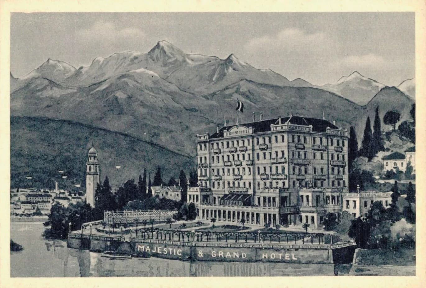 Grand Hotel Majestic (via Wikimedia Commons, Public domain)