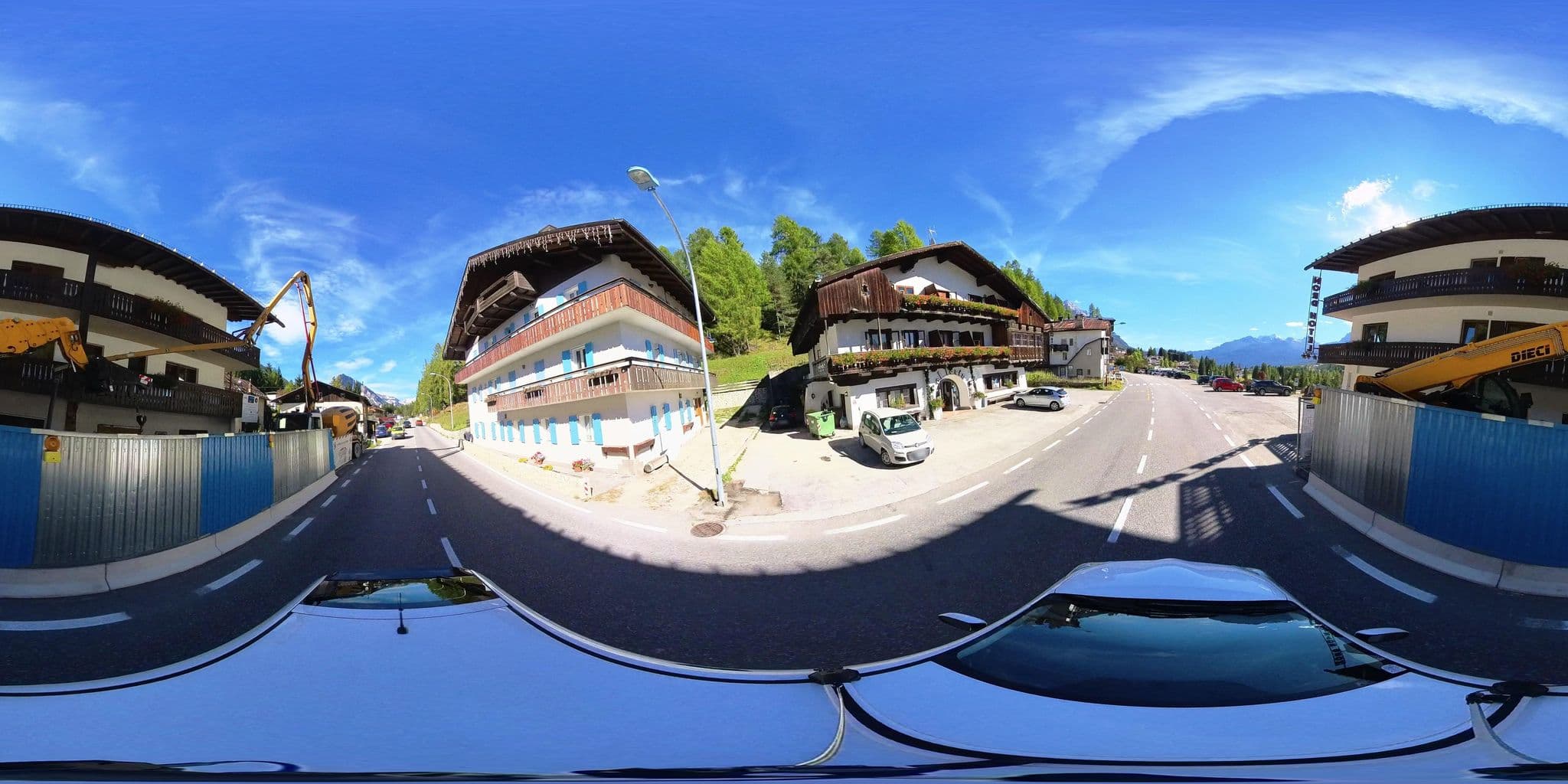 Street view near Hotel Nord, Cortina d'Ampezzo