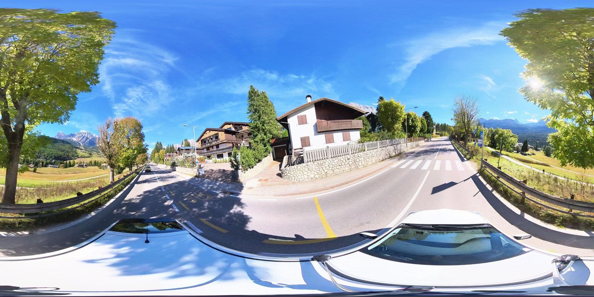 Street view near Hotel Lajadira, Cortina d'Ampezzo