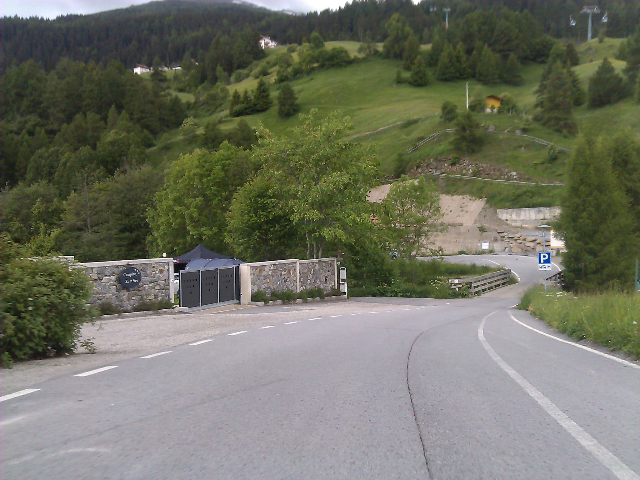 Street view near Camping Zum See, Malles Venosta