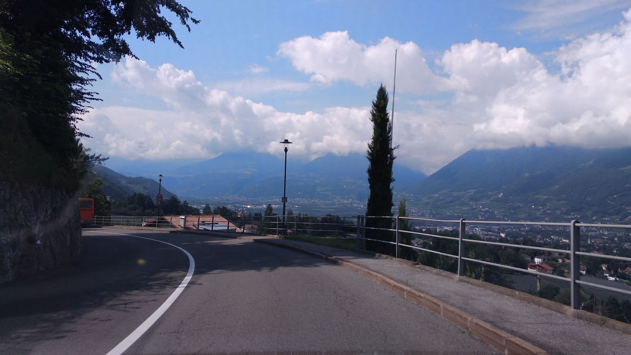 Street view near Schenna Resort, Scena