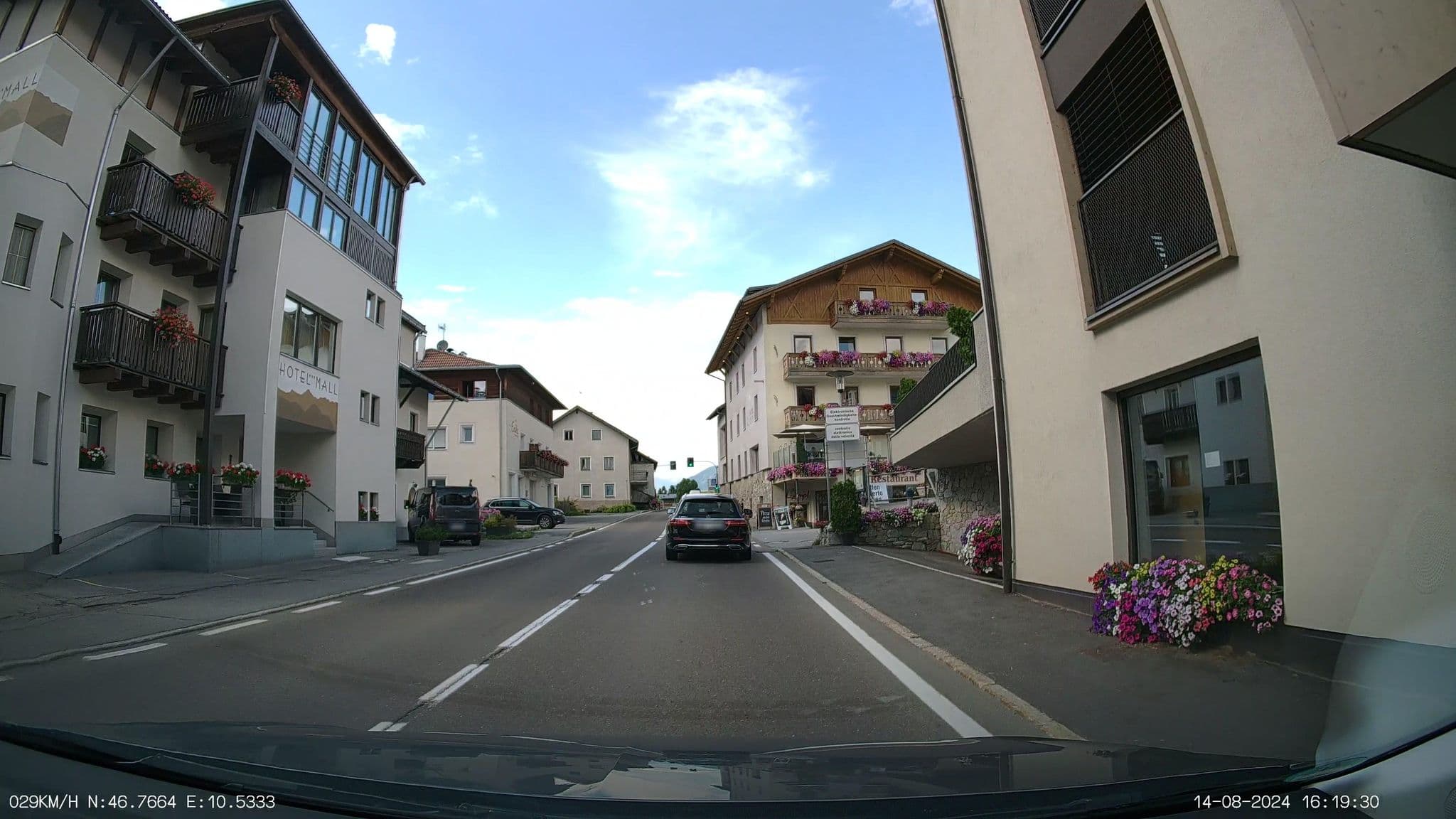 Street view near Hotel Mall, Malles Venosta