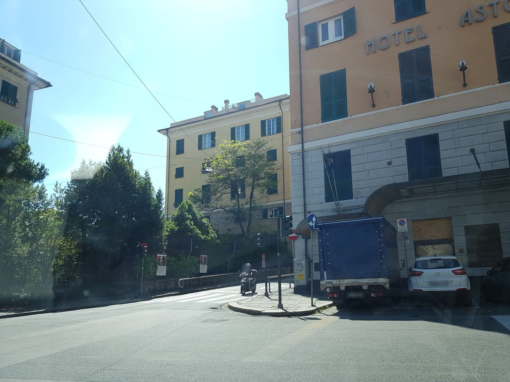 Street view near Hotel Astoria, Genoa — © ale_zena_it (CC BY-SA · Mapillary)