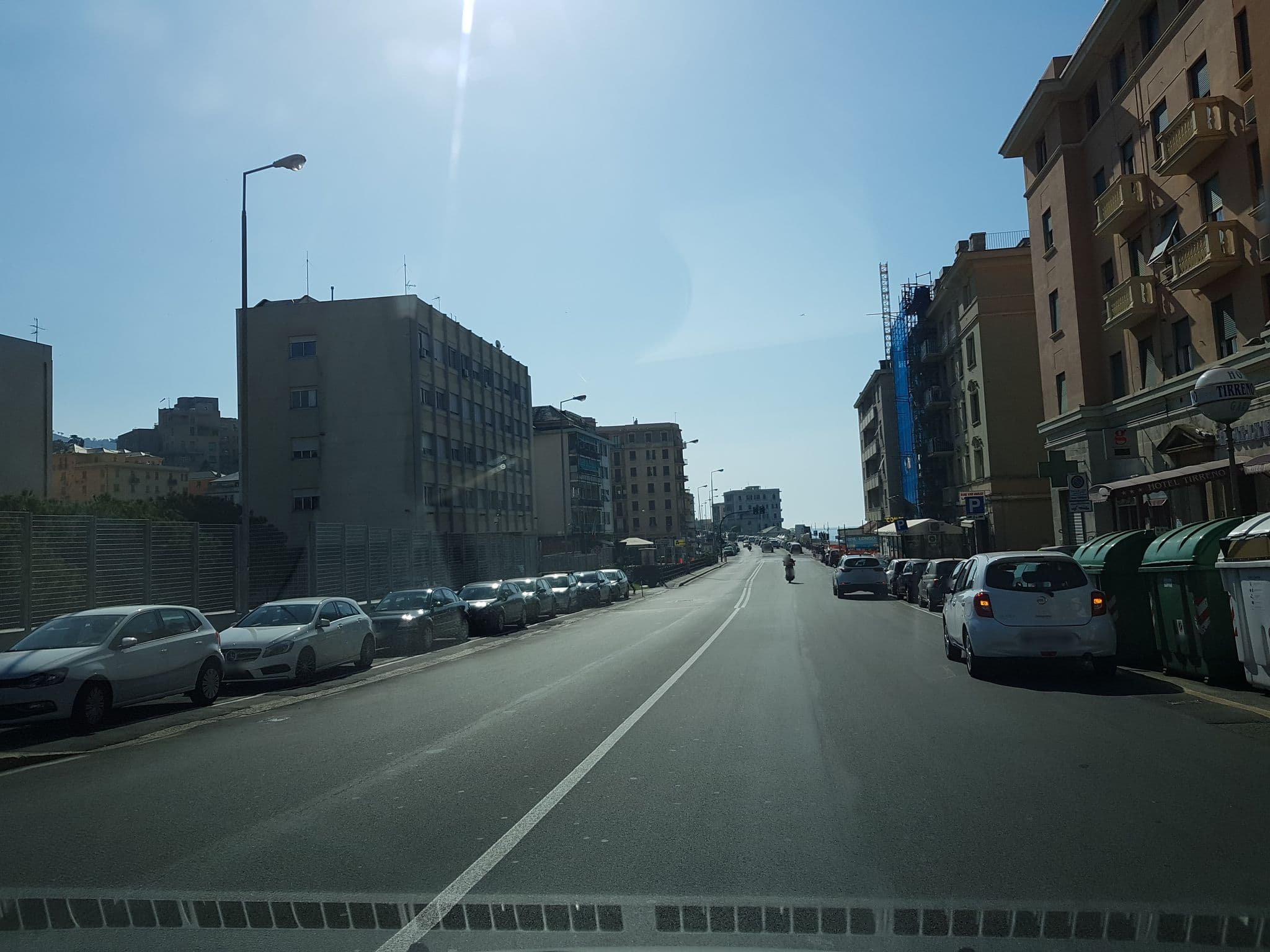Street view near Hotel Tirreno, Genoa