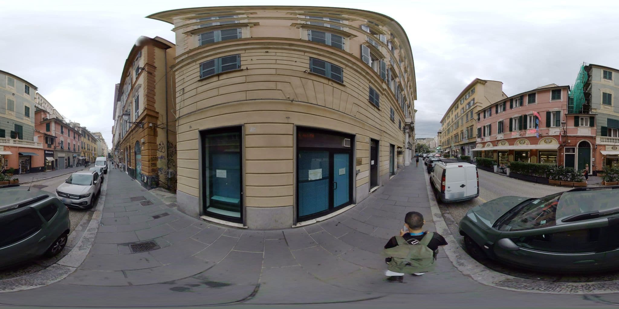 Street view near Nuovo nord, Genoa