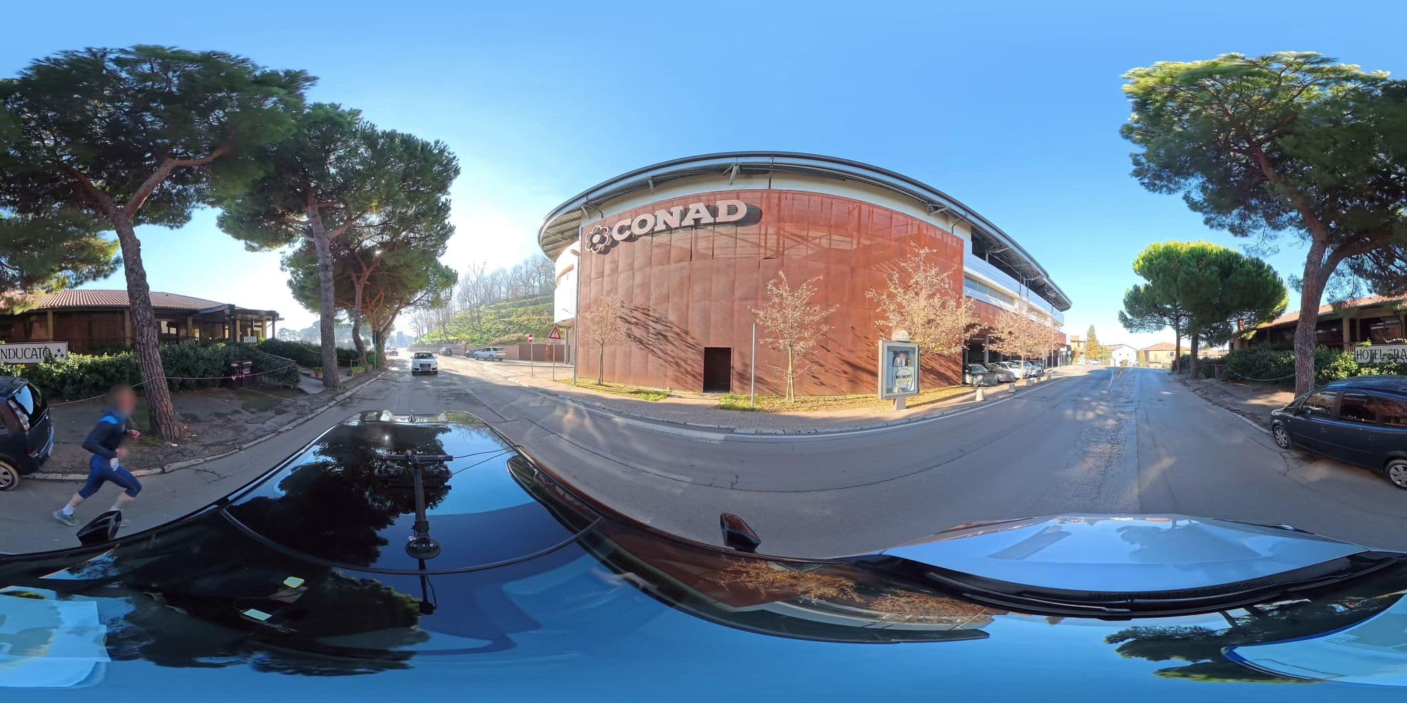 Street view near Hotel Granducato, Montepulciano — © Polinomia (CC BY-SA · Mapillary)
