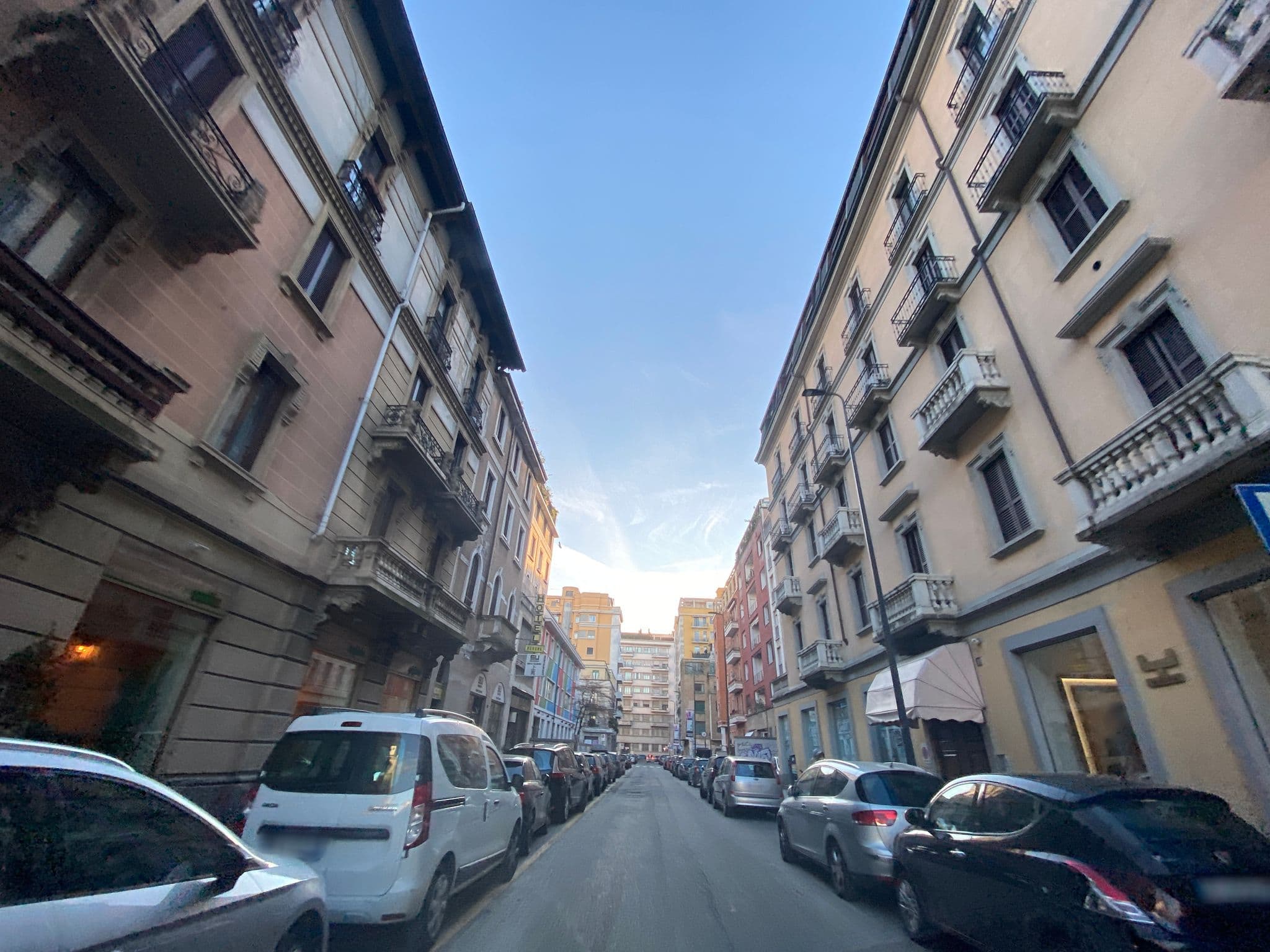 Street view near Hotel Repubblica, Brera