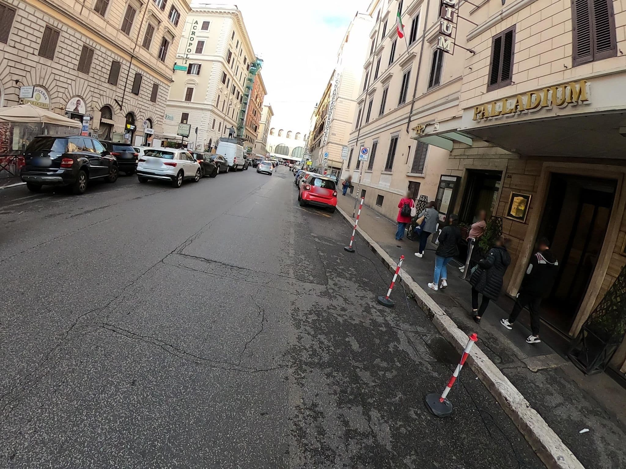 Street view near Palladium Palace, Monti