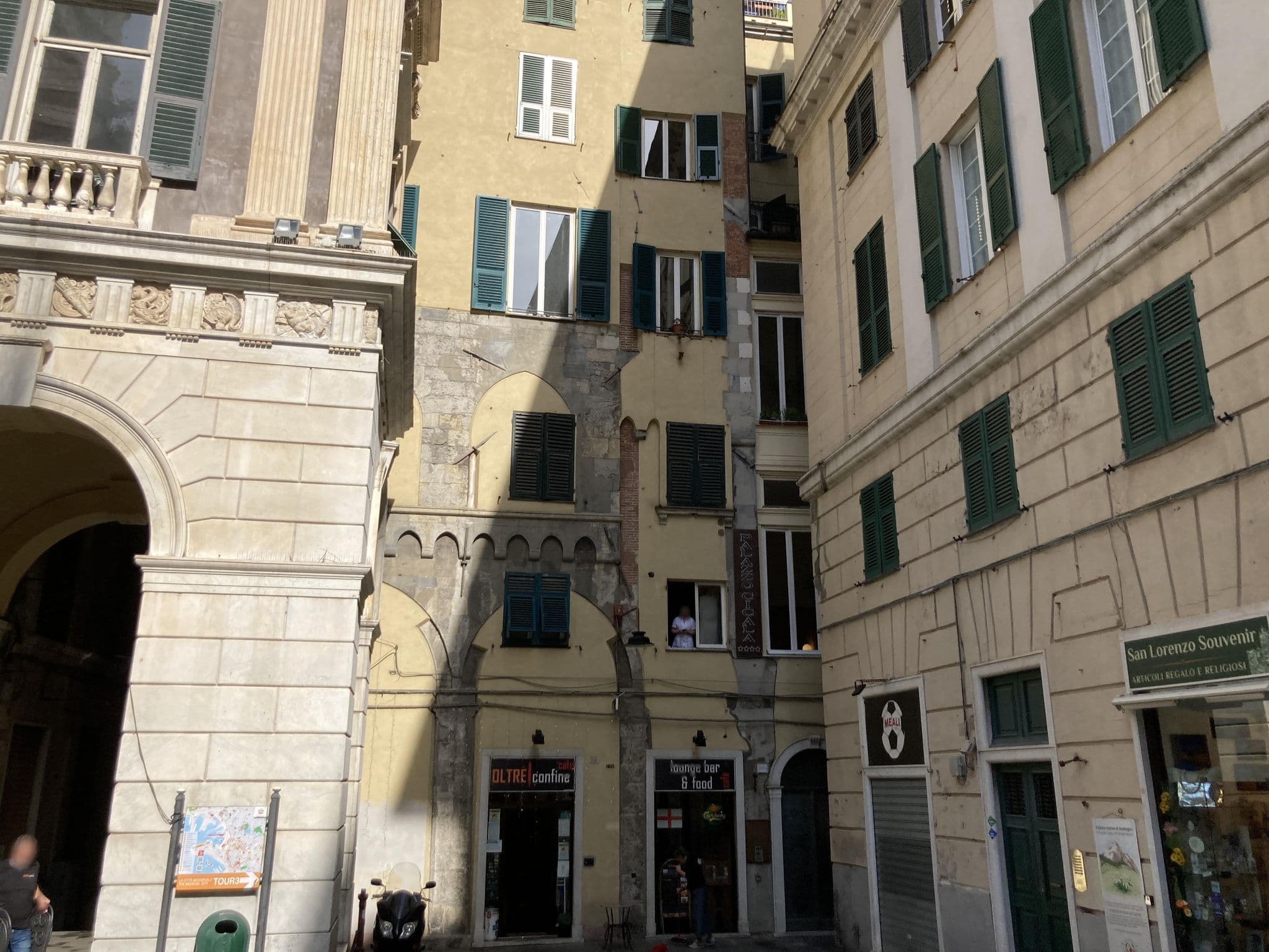 Street view near Locanda di Palazzo Cicala, Genoa