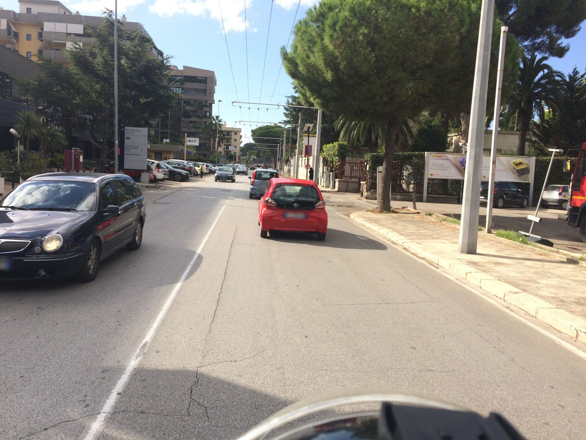 Street view near Rondò Hotel, Bari