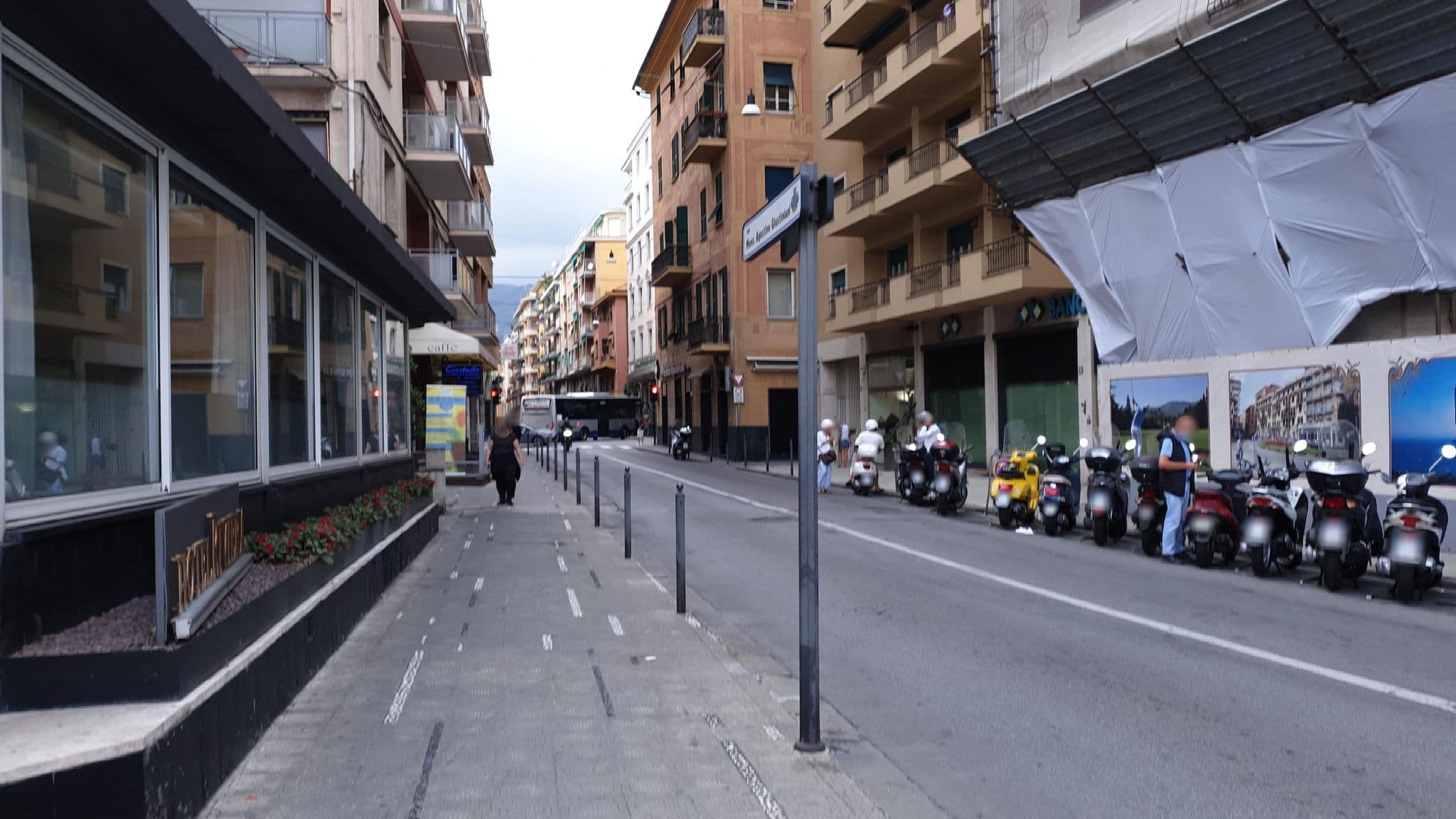 Street view near Hotel Riviera, Rapallo — © jopparn (CC BY-SA · Mapillary)