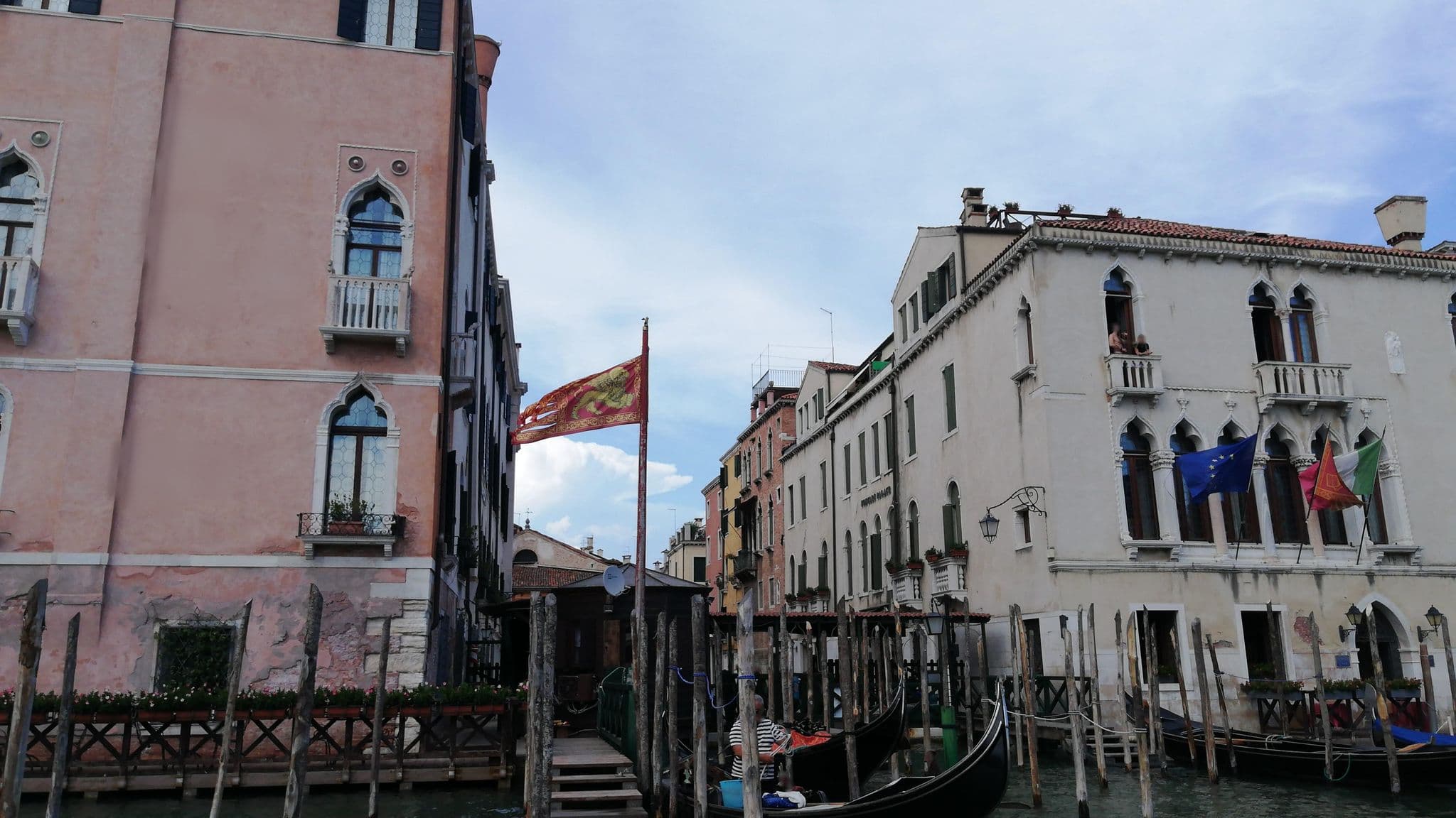 Street view near Foscari Palace, Venice